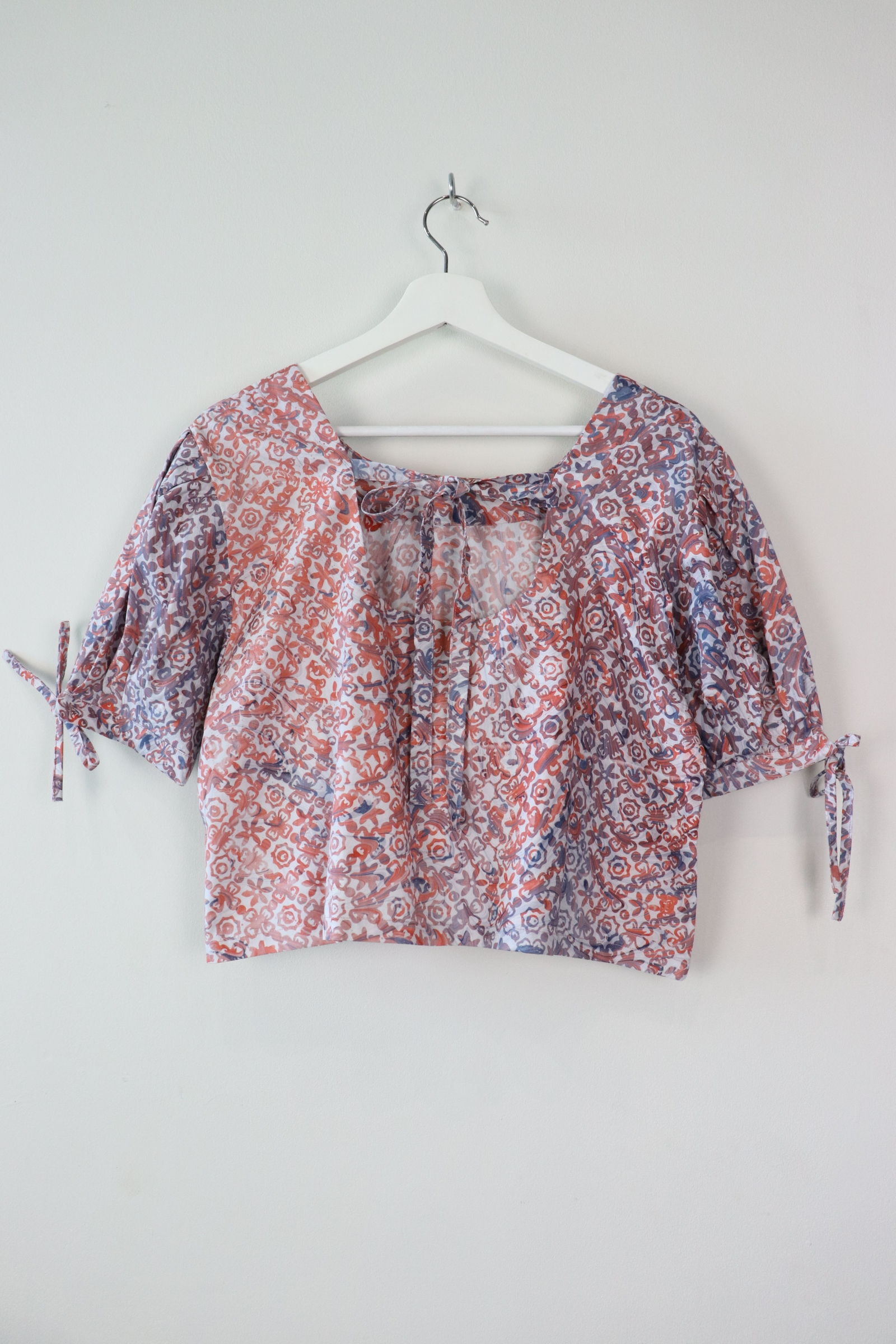 Hand Marbled Bow Top - California Cation
