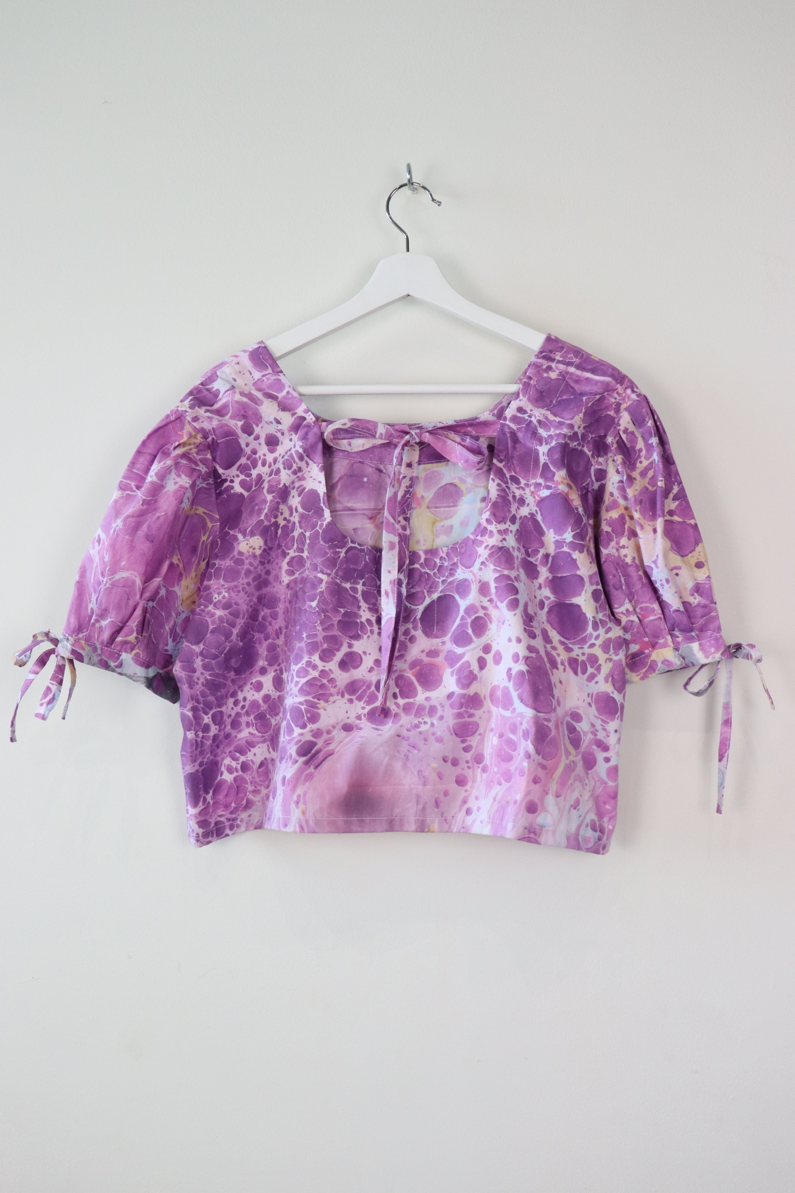 Hand Marbled Bow Top - Gypsy Dreamer