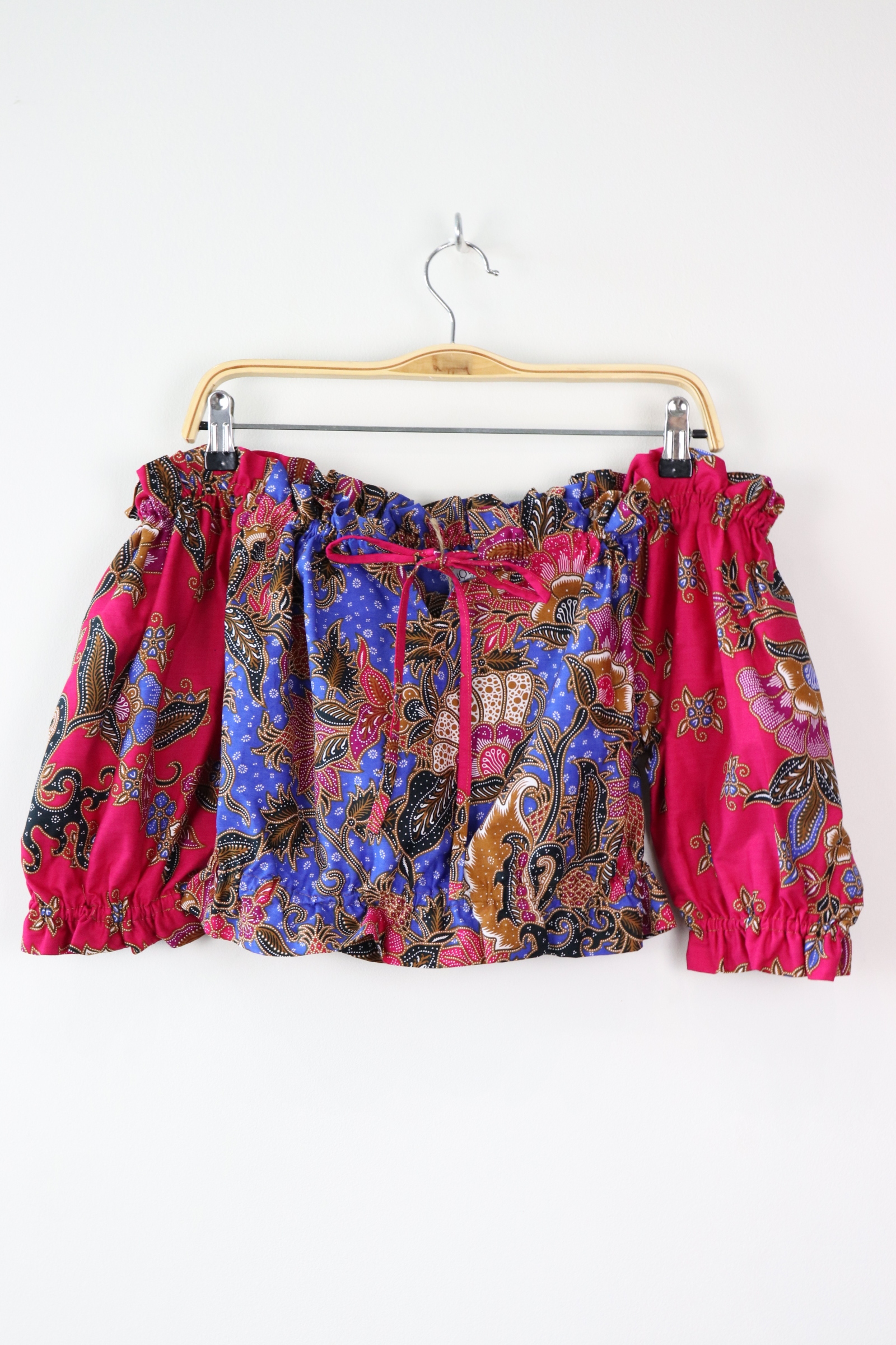 Off-Shoulder Batik Blouse - Jenny