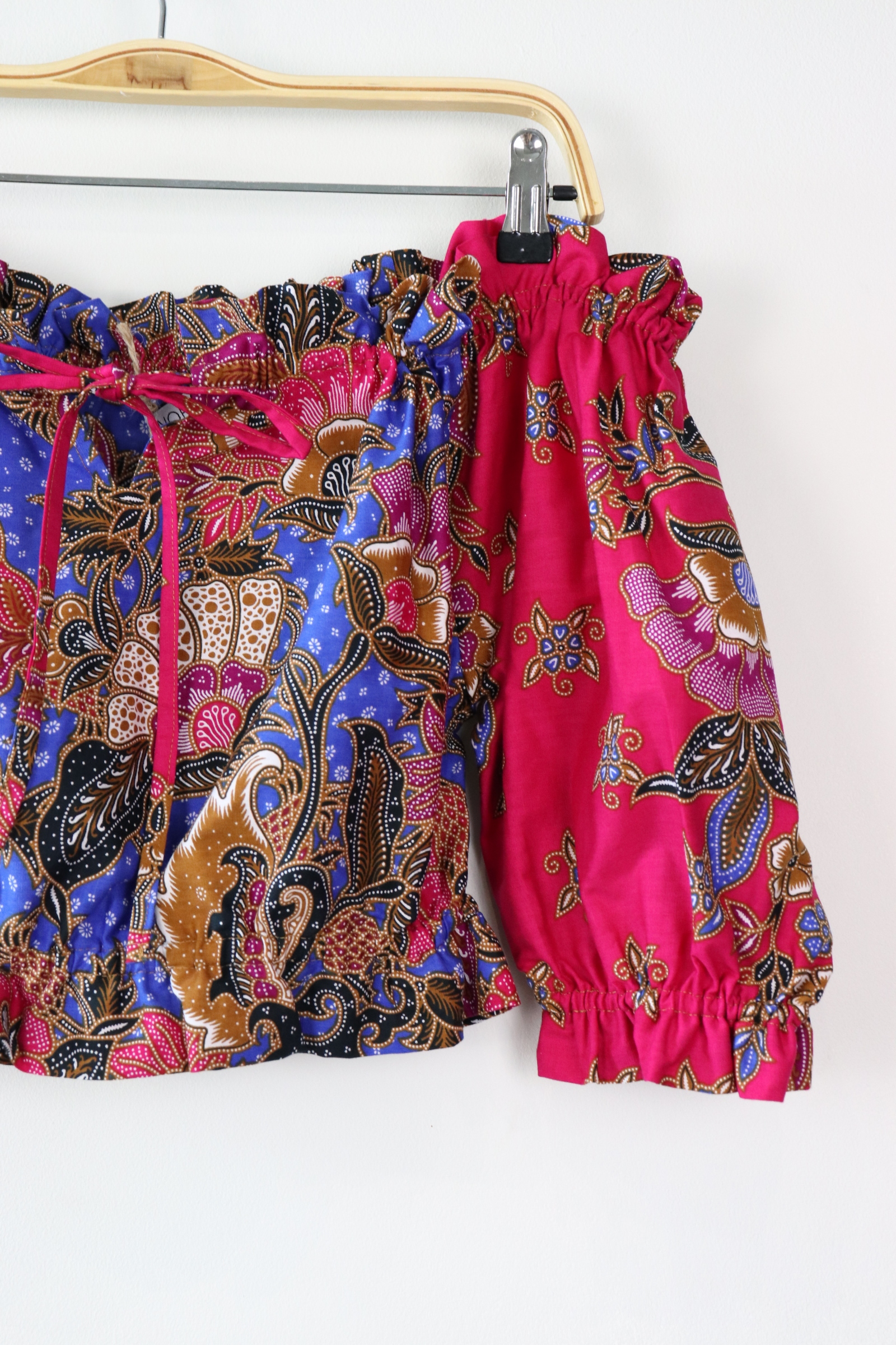 Off-Shoulder Batik Blouse - Jenny