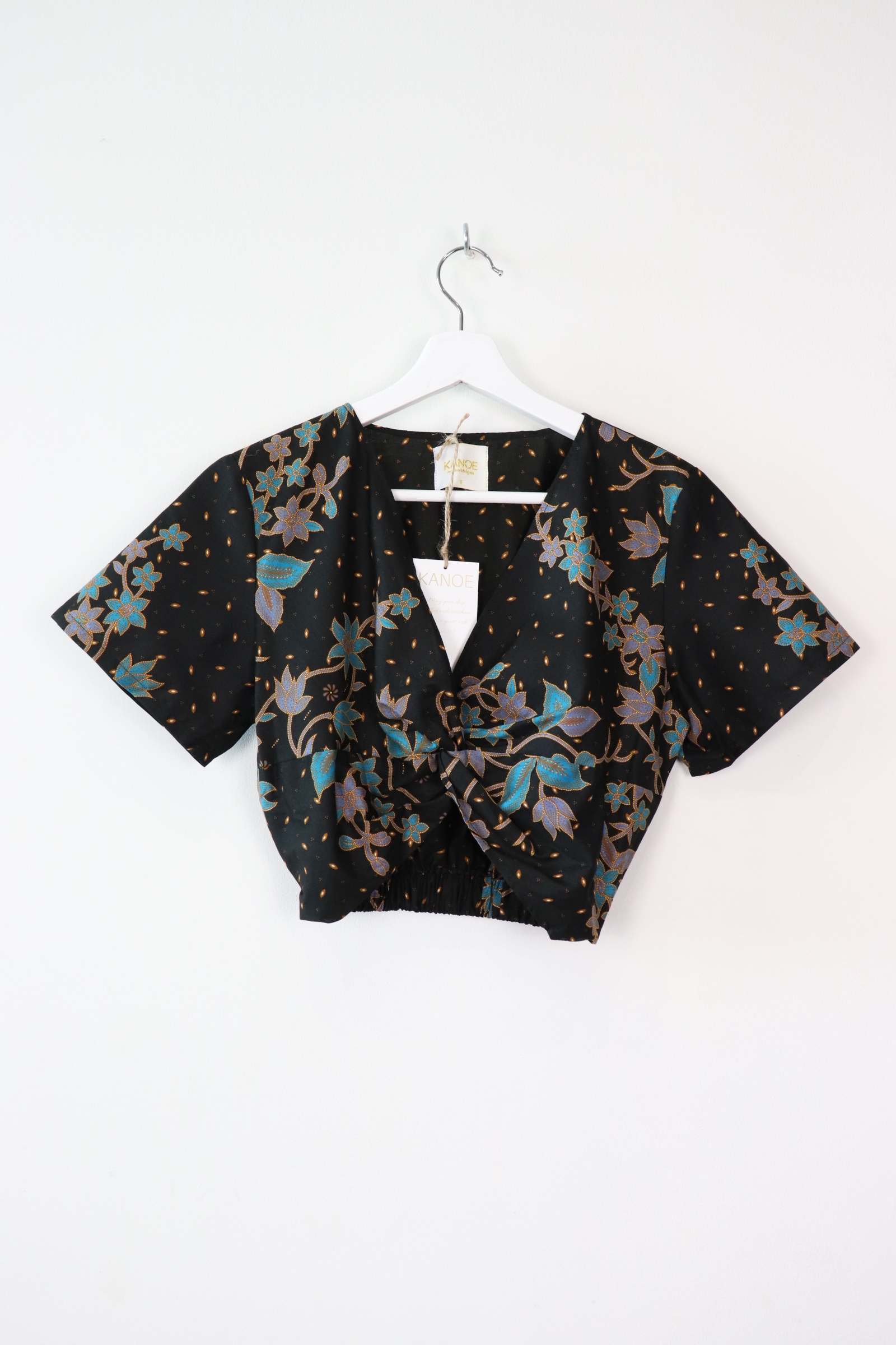 Twisted Front Batik Top - Unicorn