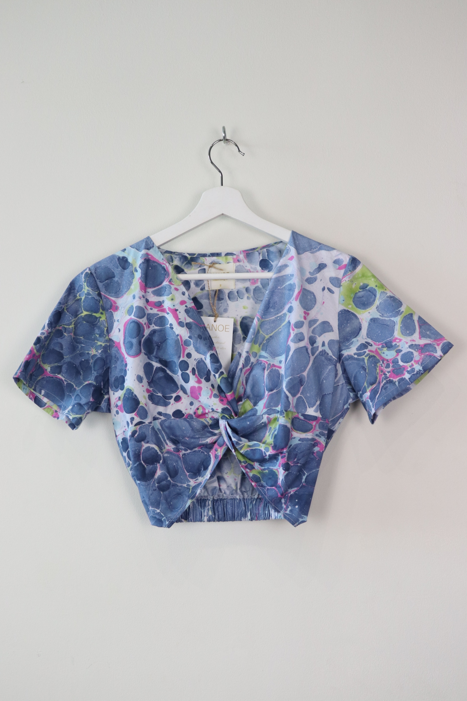 Hand Marbled Twisted Top - Galaxy Glory