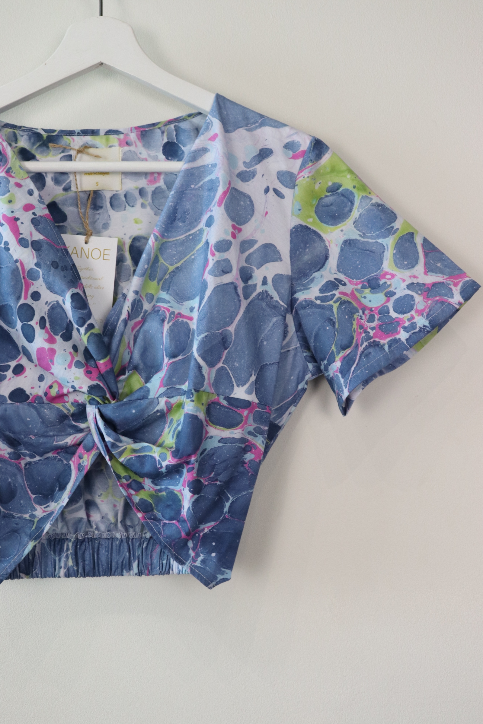 Hand Marbled Twisted Top - Galaxy Glory