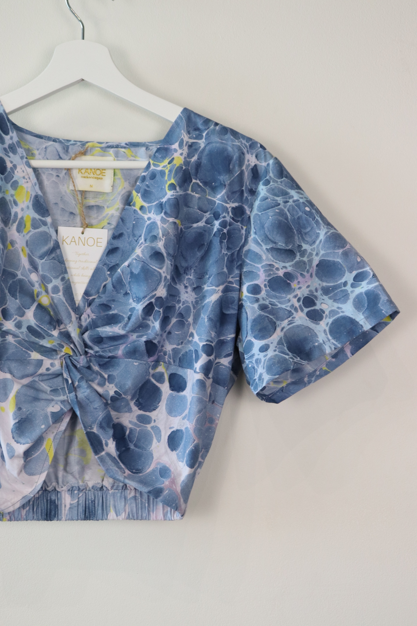 Hand Marbled Twisted Top - Galaxy Groove