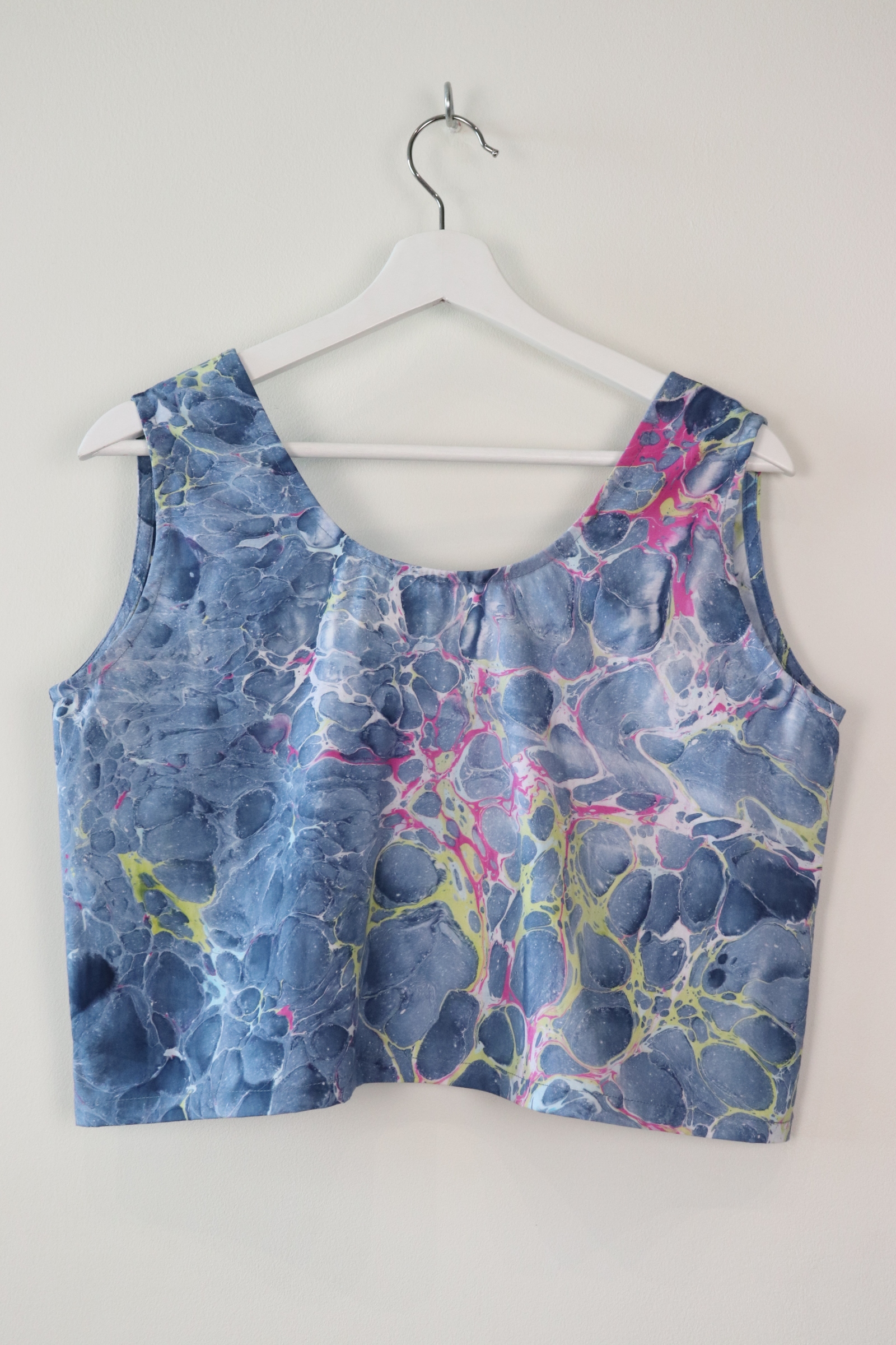 Hand Marbled Tank Top - Granata