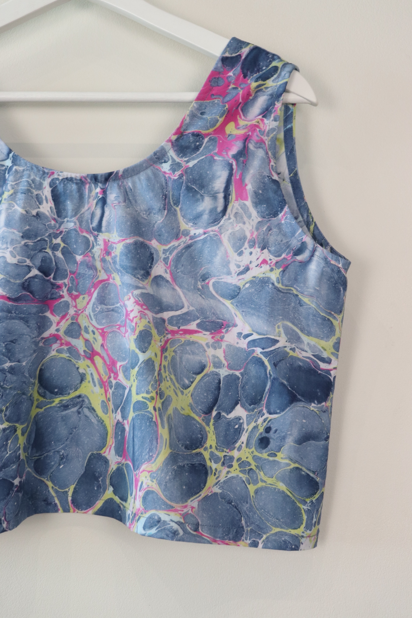 Hand Marbled Tank Top - Granata