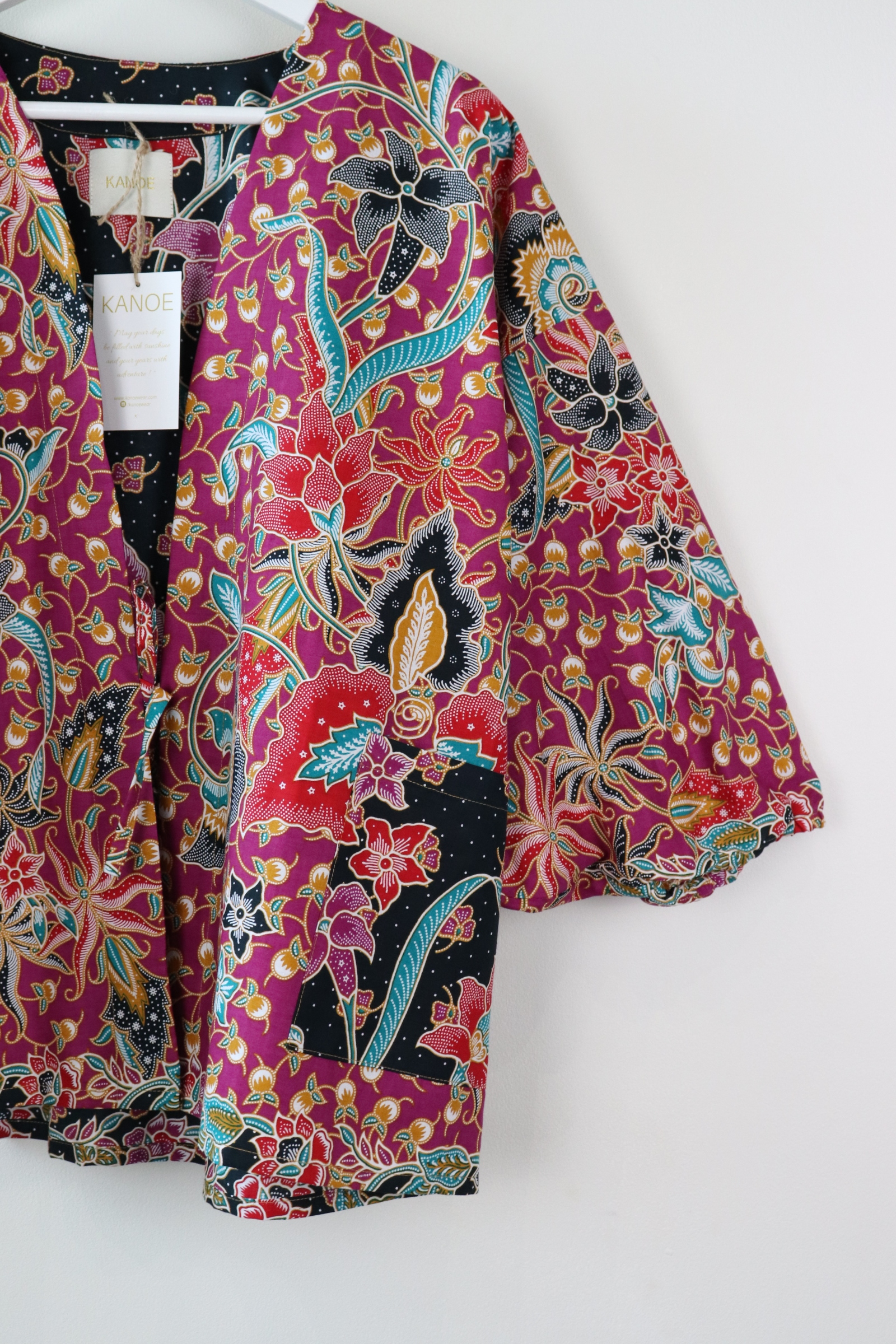 Batik Kimono Signature - Aubergine Dream !