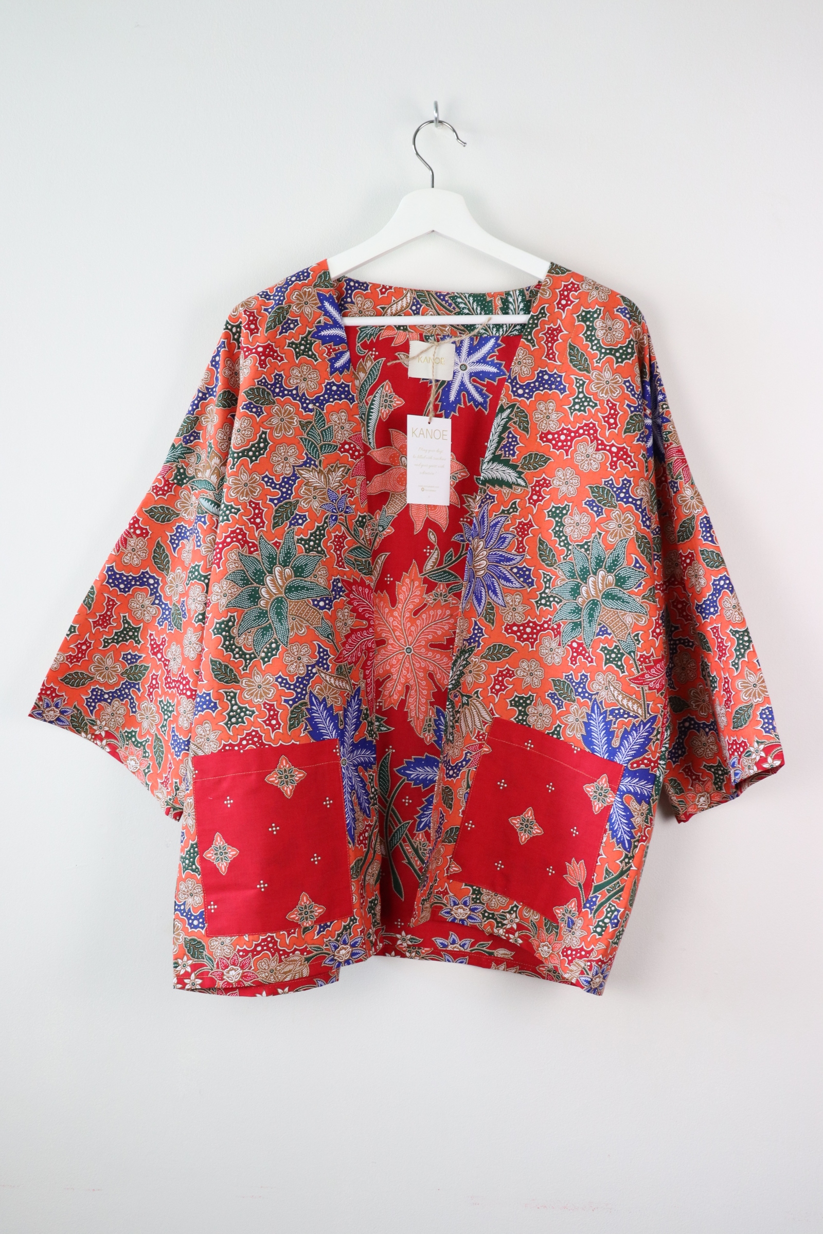 Batik Kimono Basic - Tomato Sandwich.