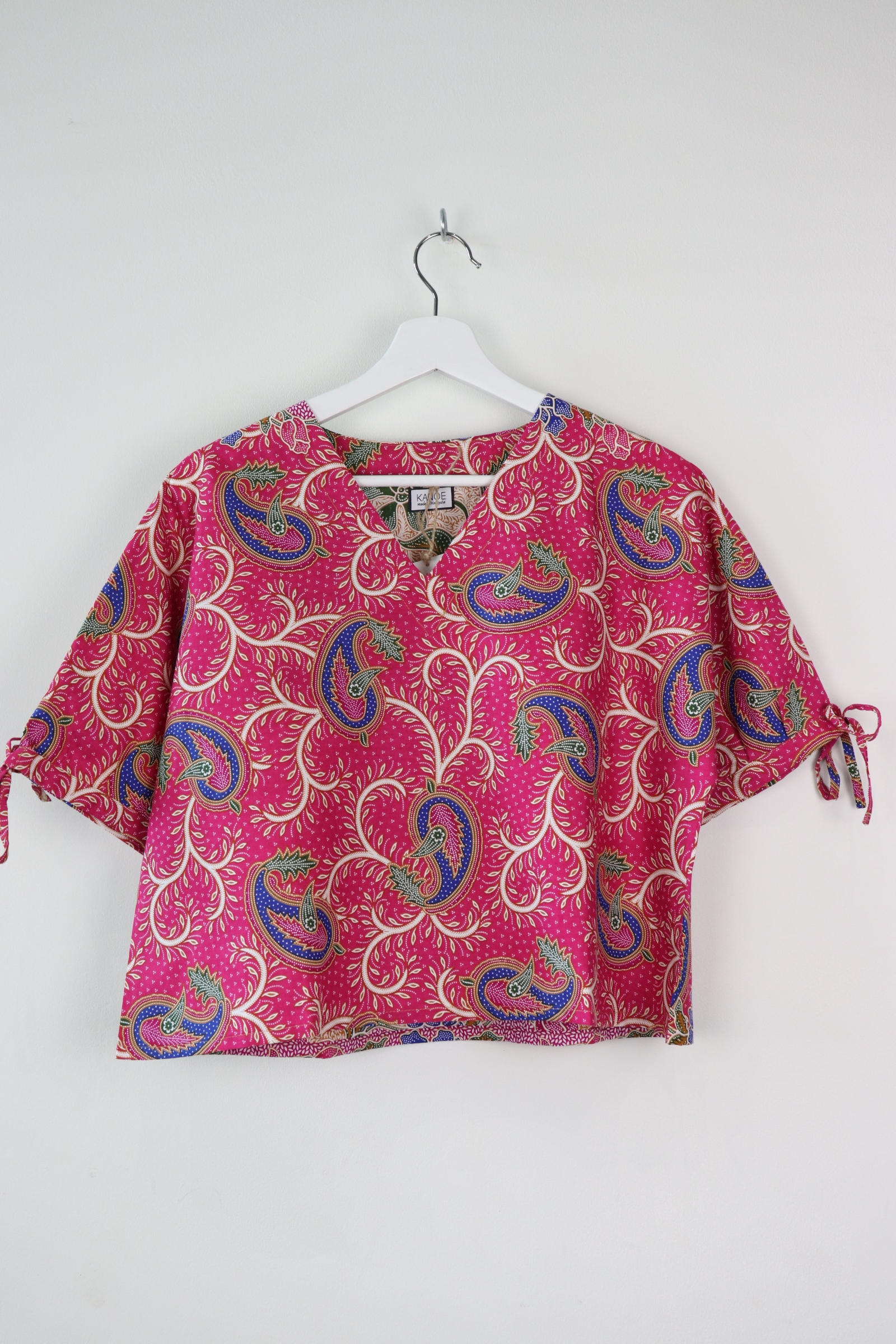 AveryDae Batik Top - Pink Paisley