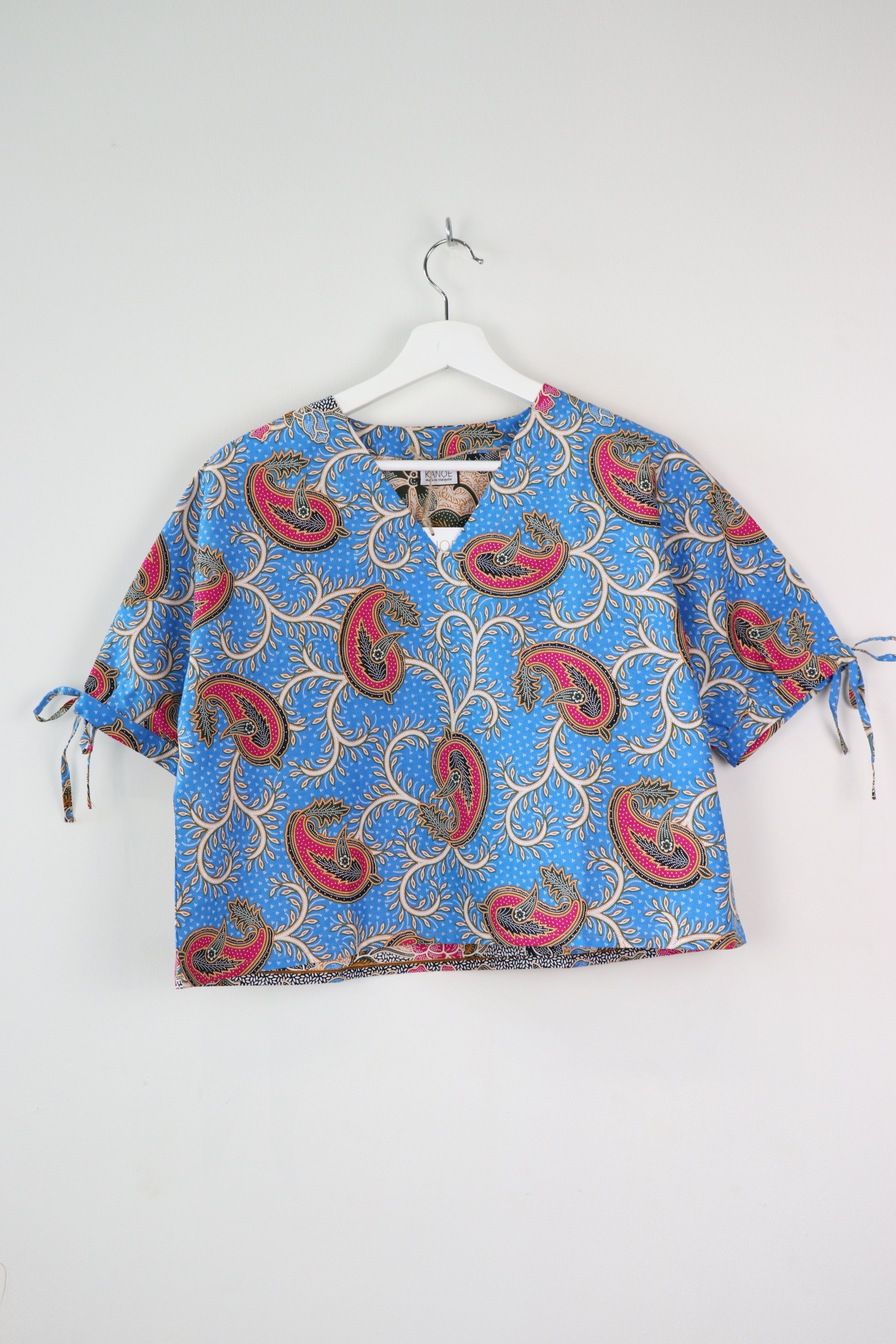 AveryDae Batik Top - Sky Paisley