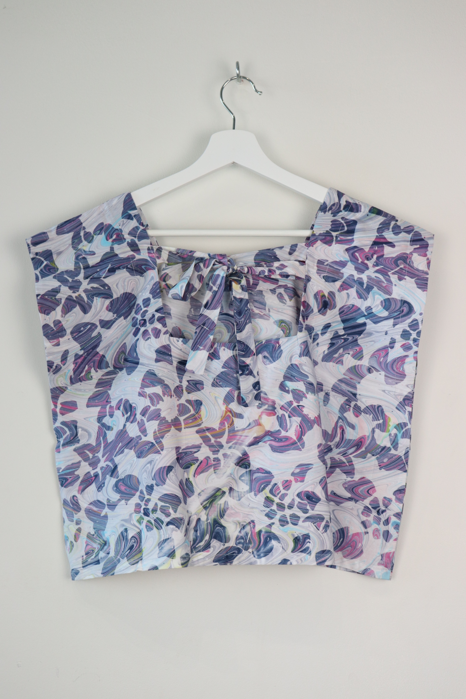 GroceryDate Batik Top - Deep Blue ( Handmade Batik Terap )