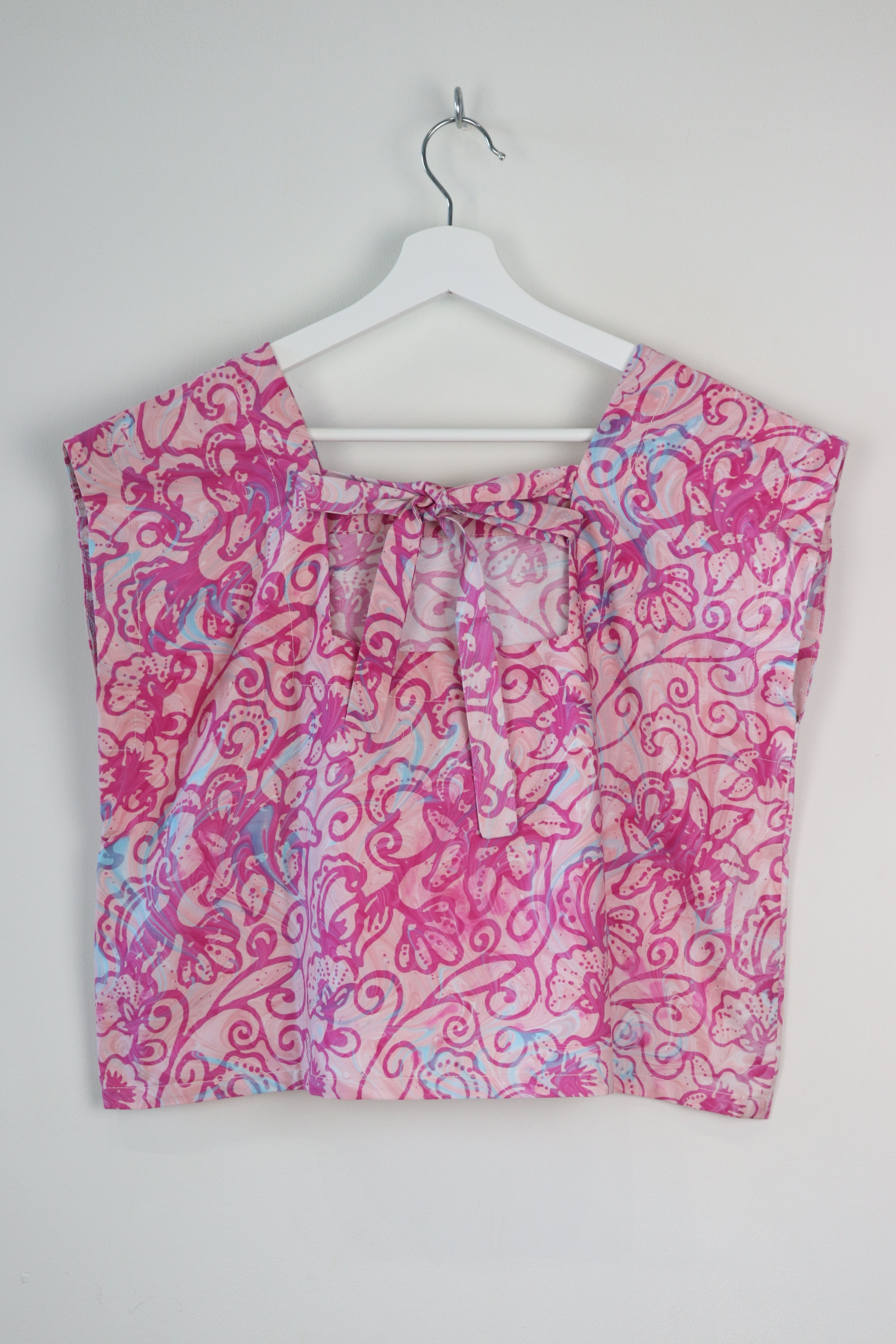 GroceryDate Batik Top - Rose Swirl ( Handmade Batik Terap )