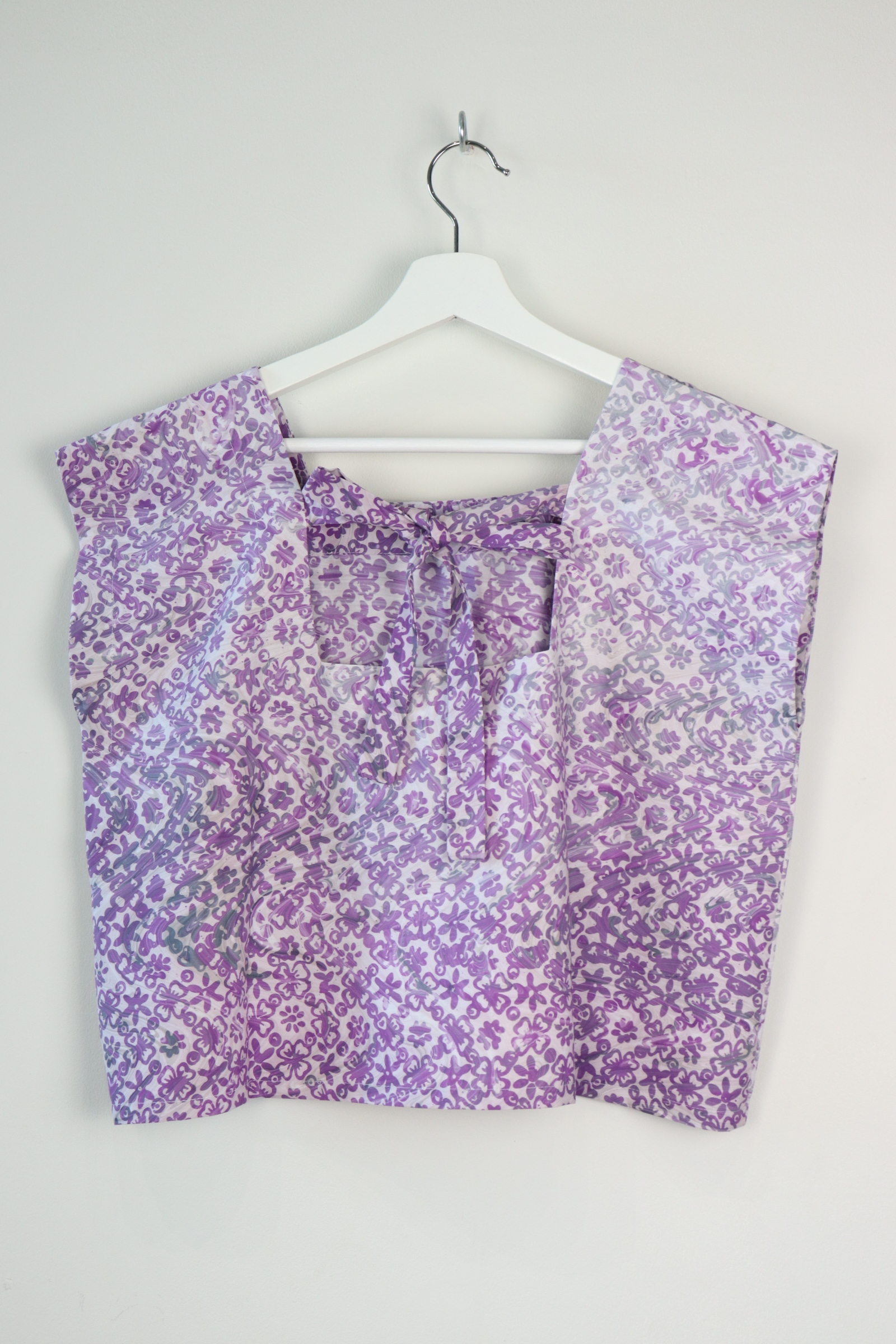 GroceryDate Batik Top - Taro Charcoal ( Handmade Batik Terap )