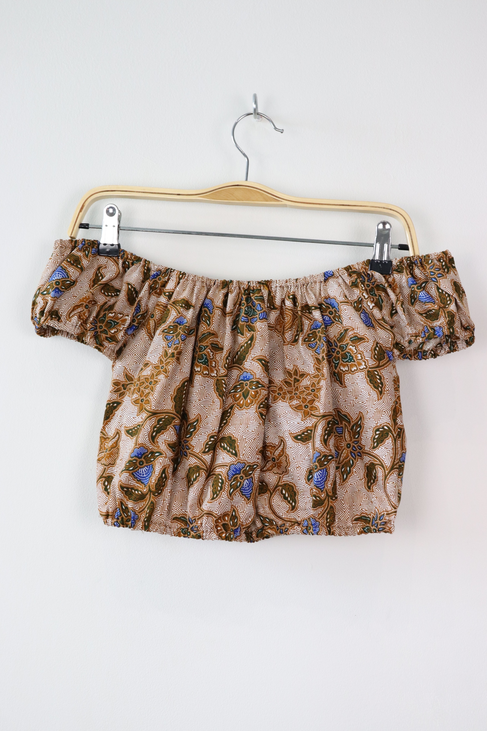 Lil Millie Cropped Top - Wheat (Blue)