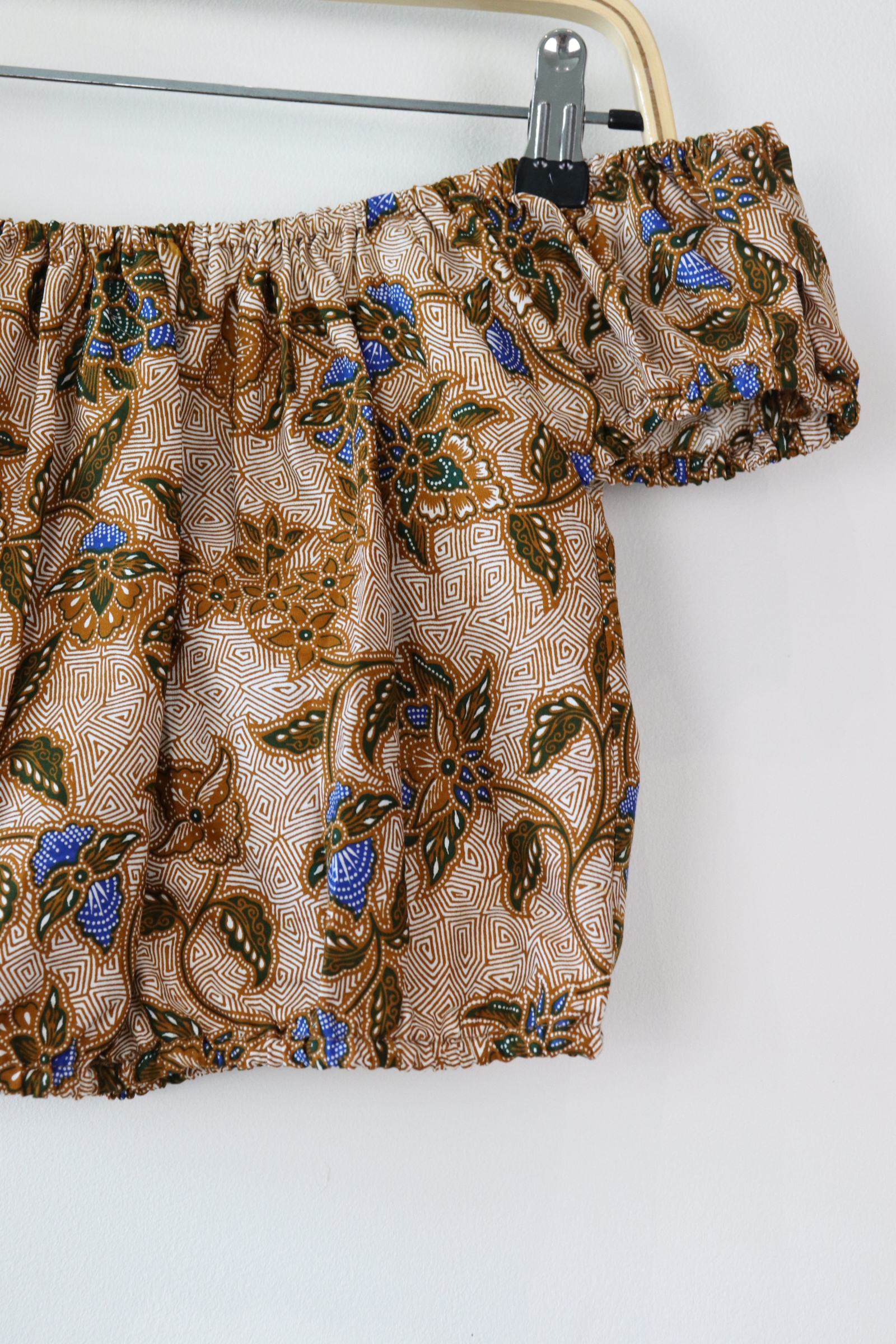 Lil Millie Cropped Top - Wheat (Blue)