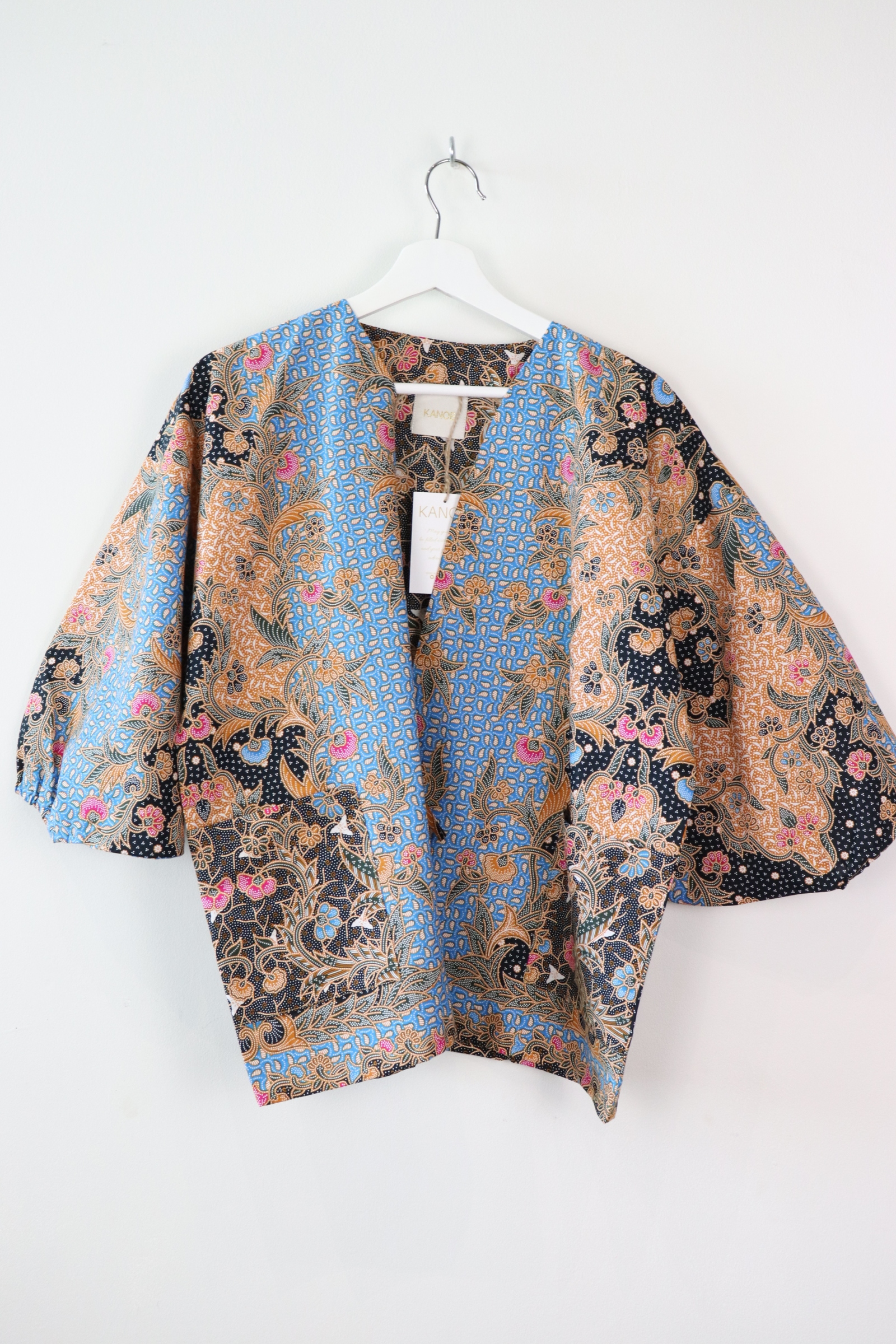 Batik Kimono Signature - Cloudy Sky Blue
