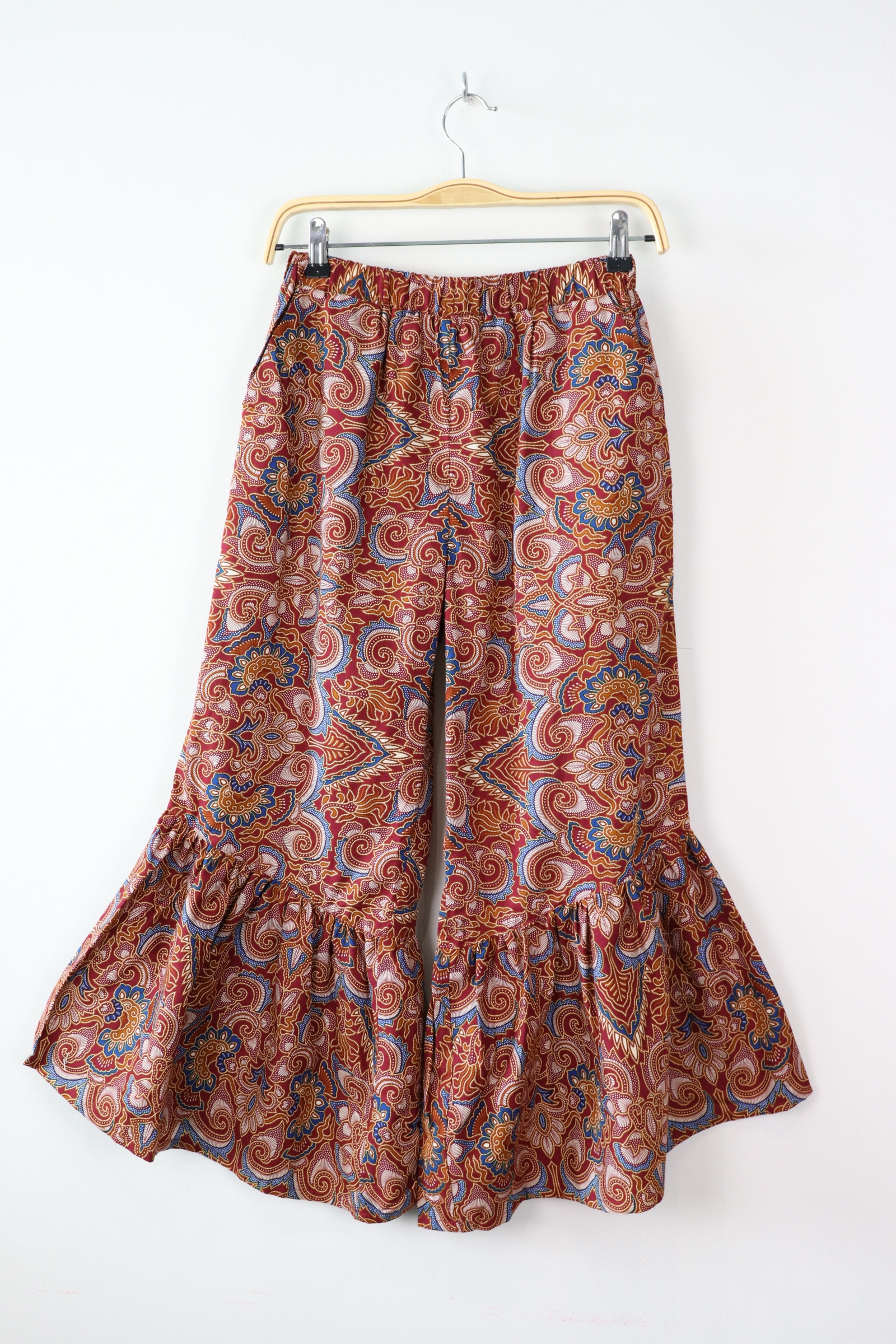 Batik Frou Pants - Maroon