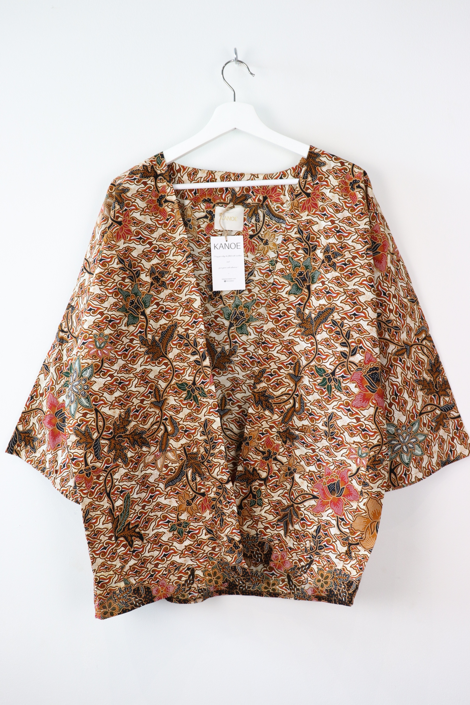 Batik Kimono Basic - Nihon Cloud (Black)