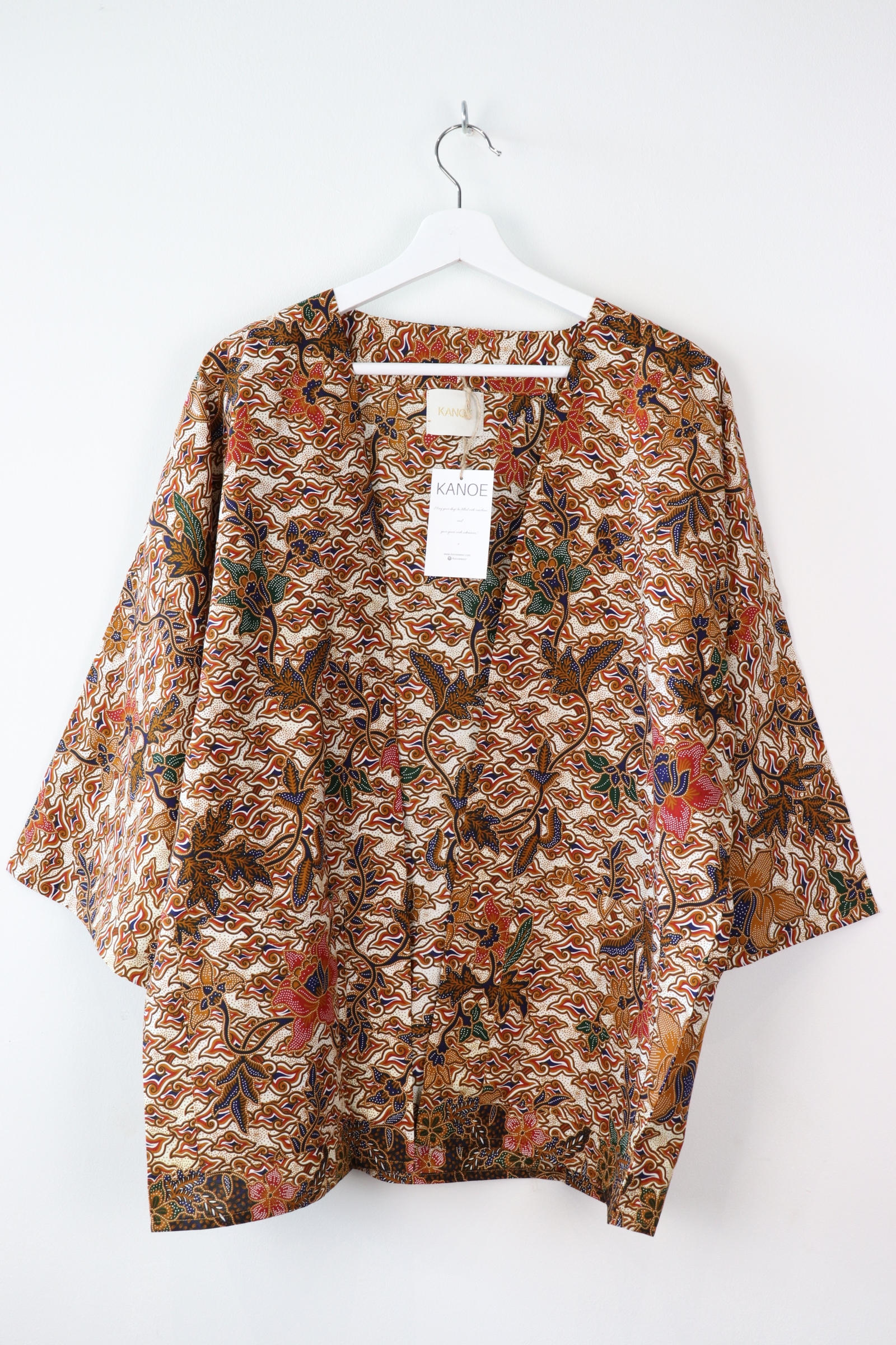 Batik Kimono Basic - Nihon Cloud (Blue)