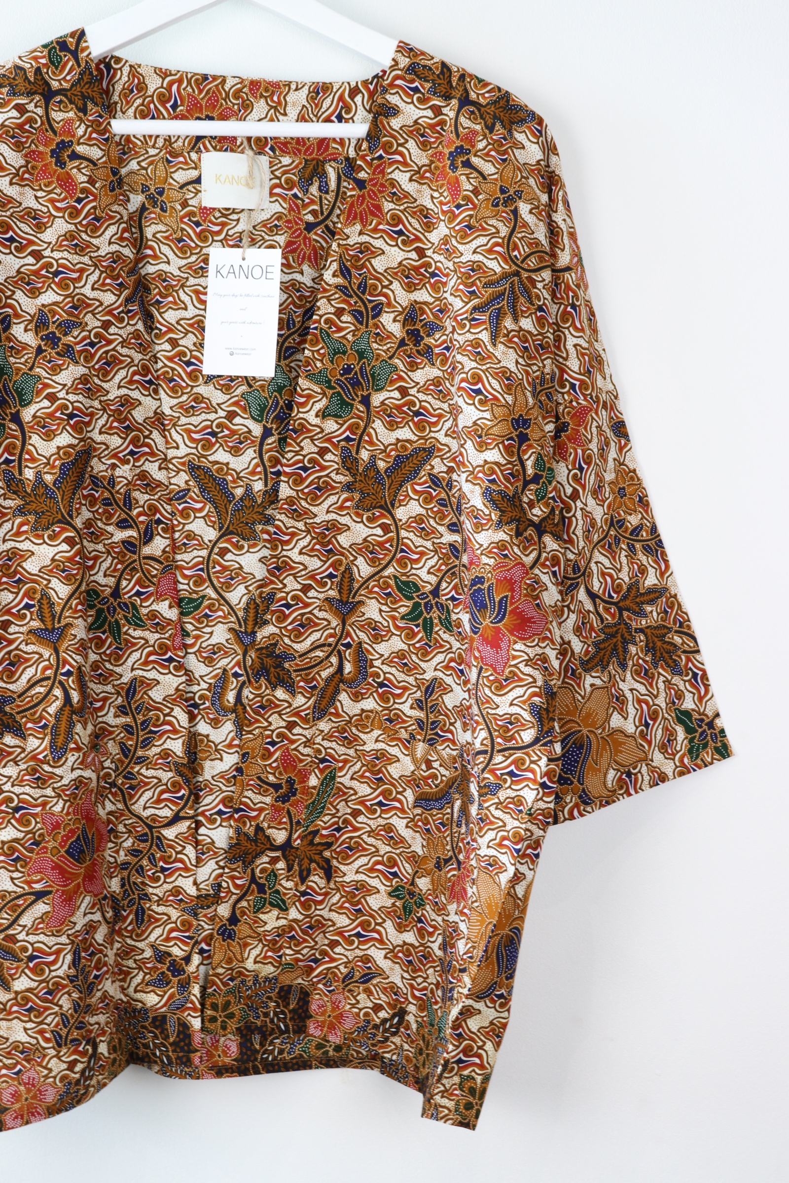 Batik Kimono Basic - Nihon Cloud (Blue)