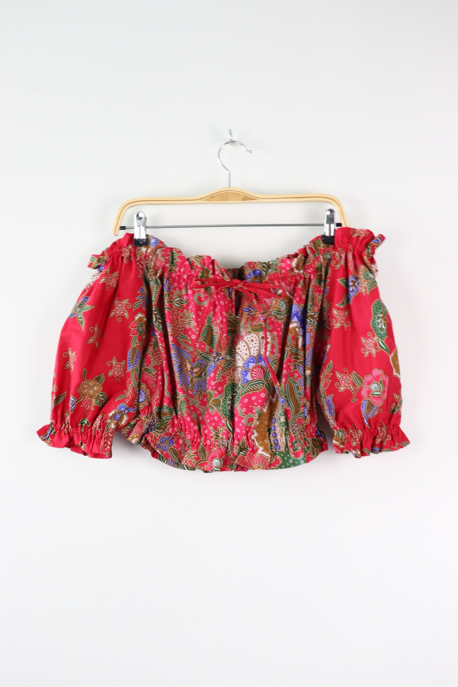 Off-Shoulder Batik Blouse - Majesty
