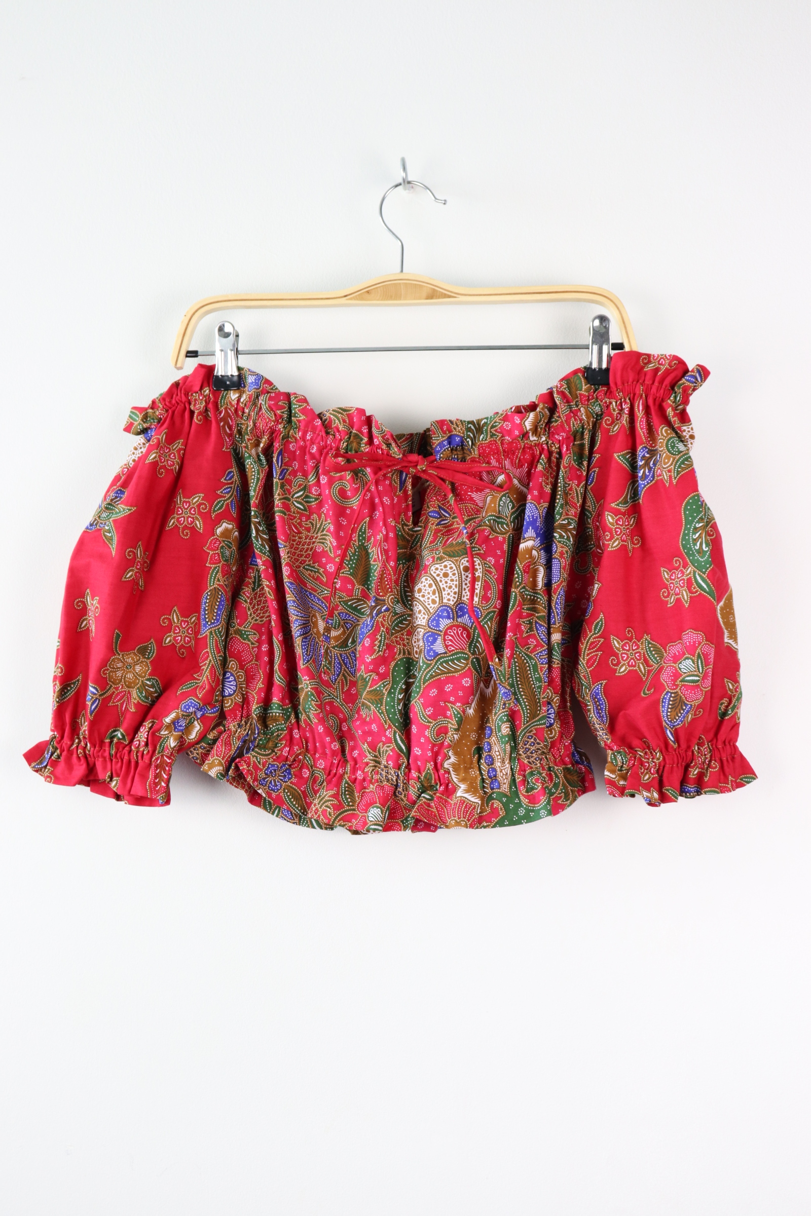 Off-Shoulder Batik Blouse - Majesty