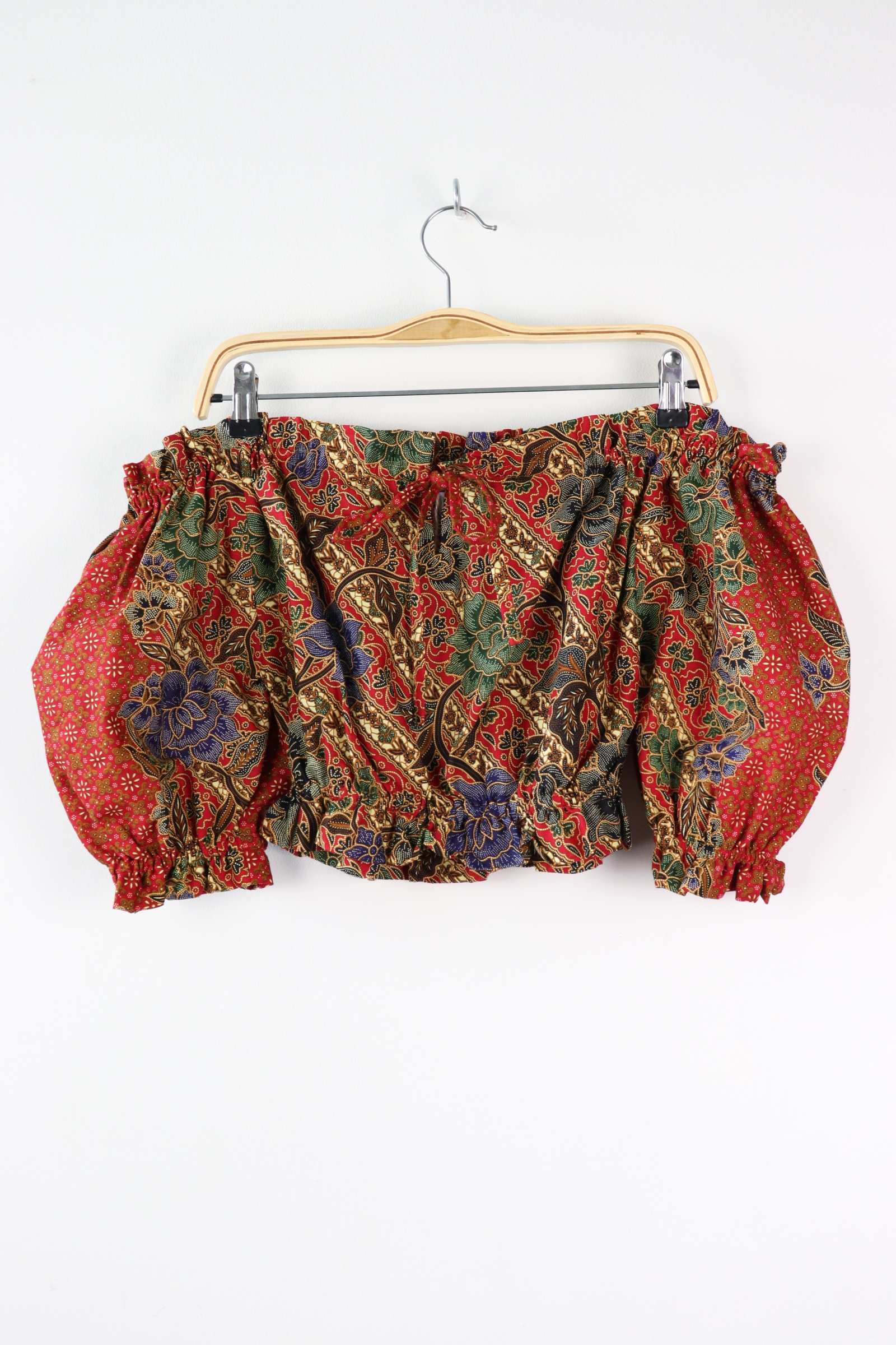 Off-Shoulder Batik Blouse - Shine