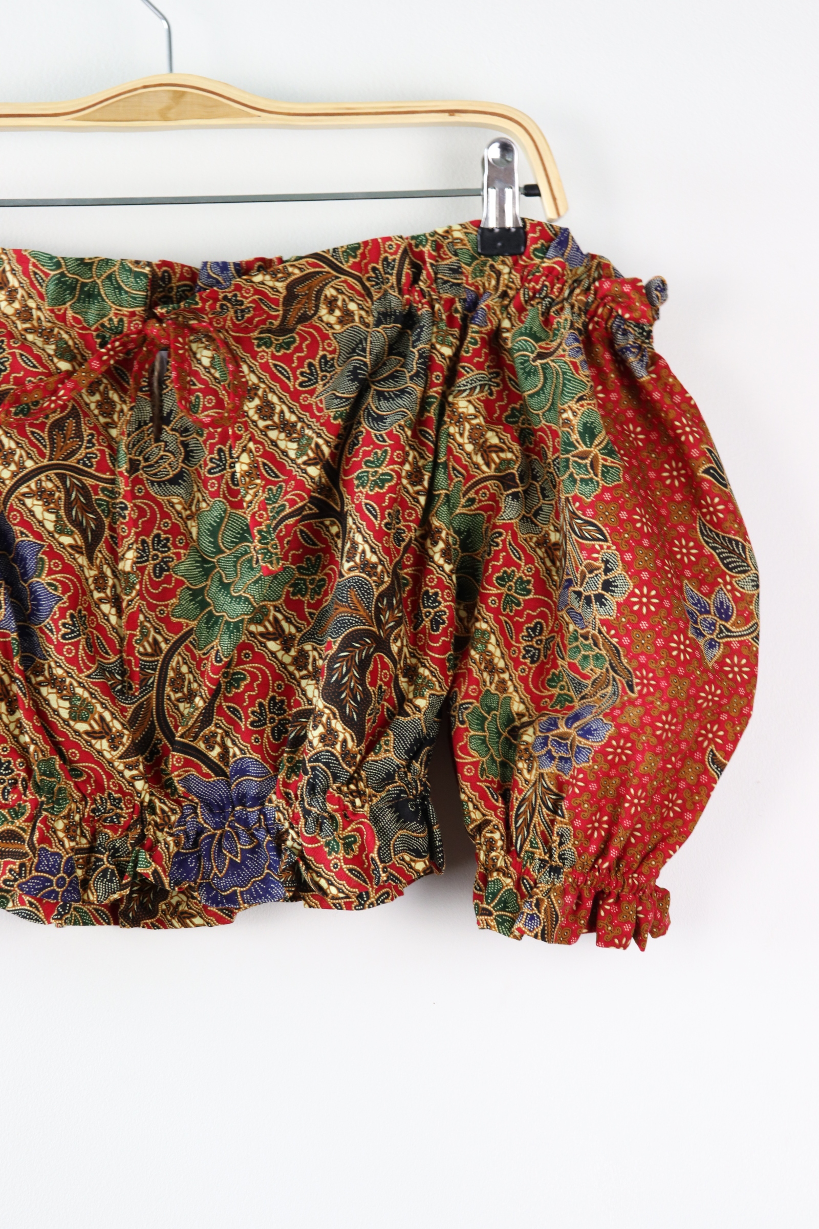 Off-Shoulder Batik Blouse - Shine