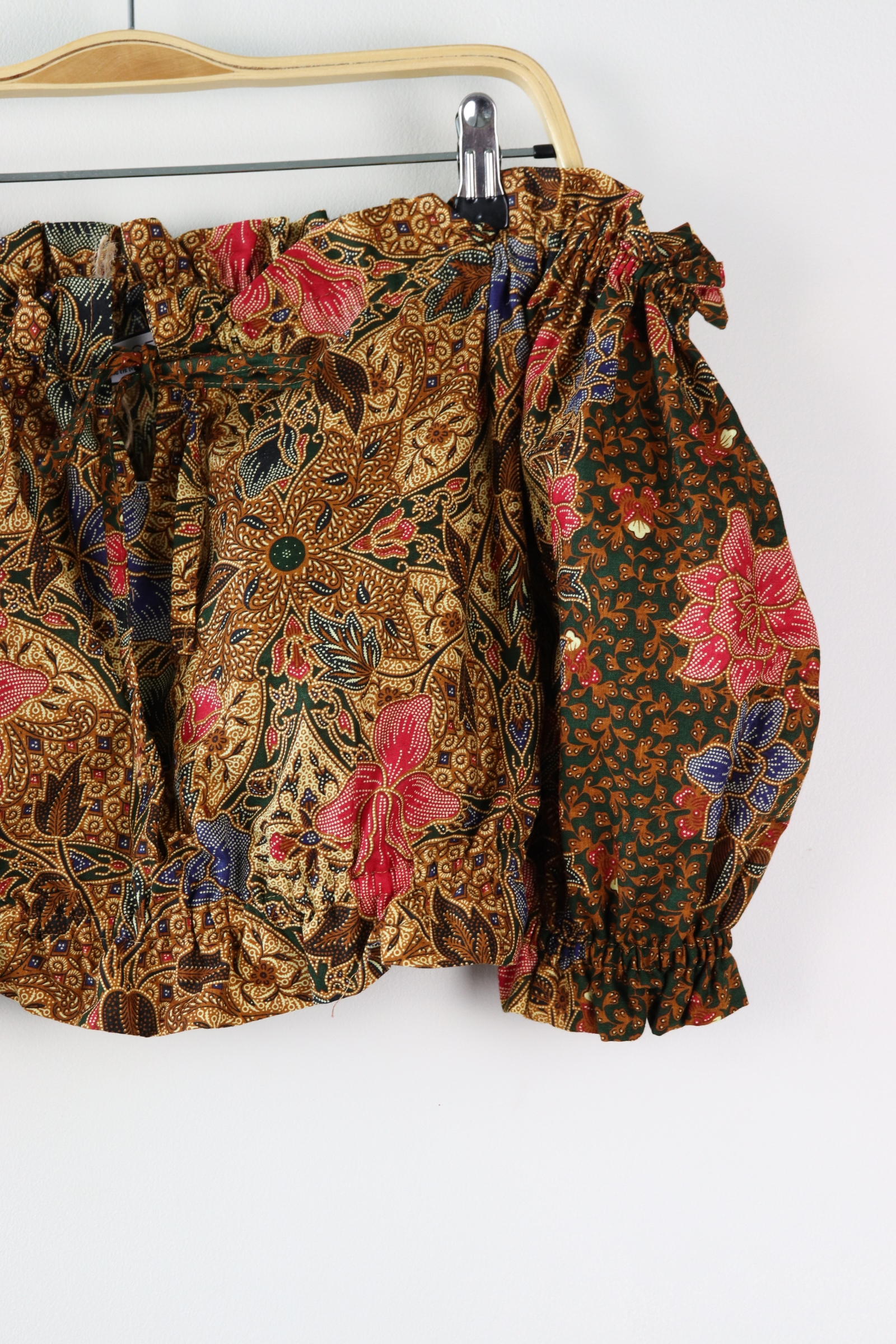 Off-Shoulder Batik Blouse - Trust