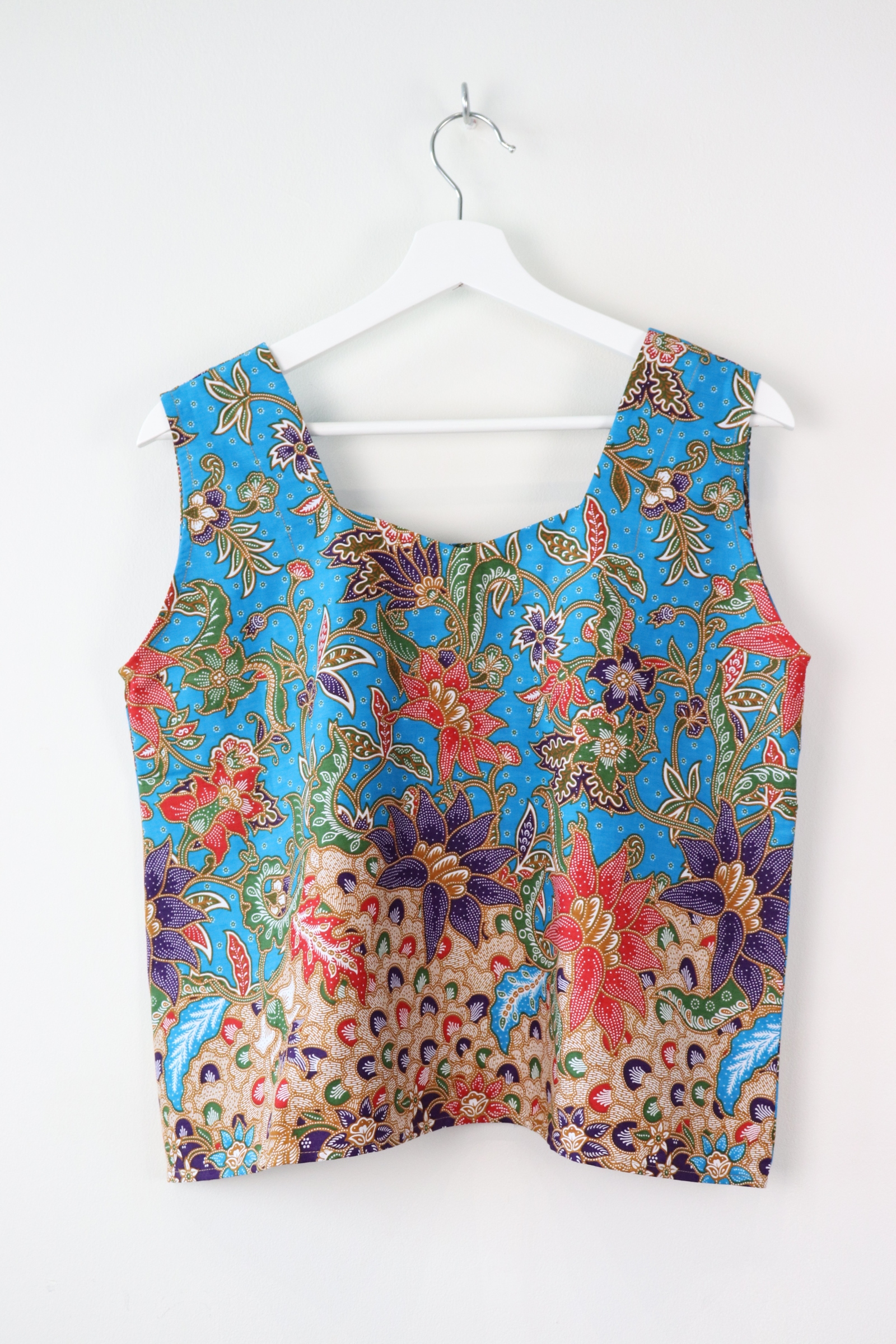 Sweetheart Batik Top - 사랑 Turquoise (S-M)