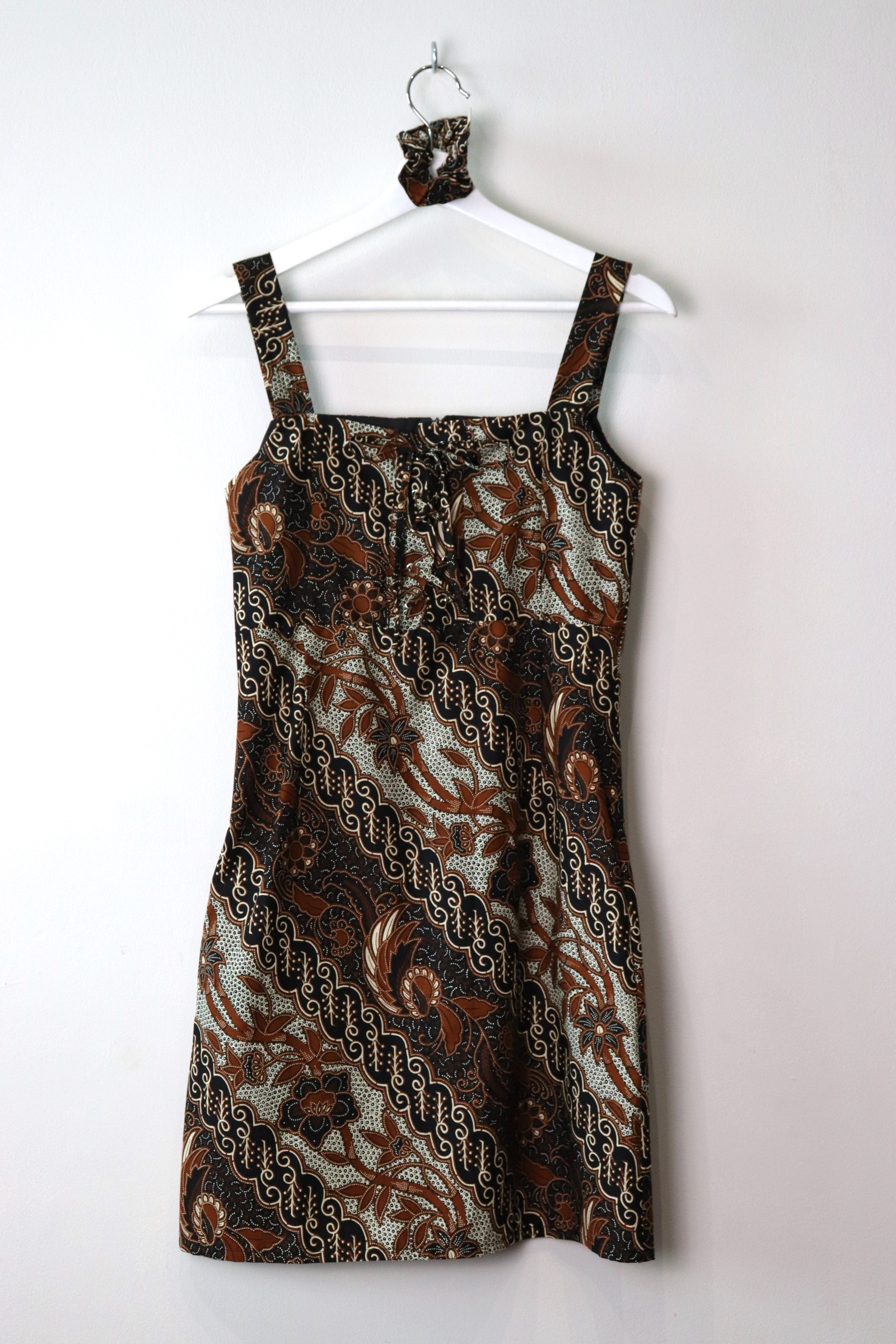 Batik Lace up Dress - Nikita
