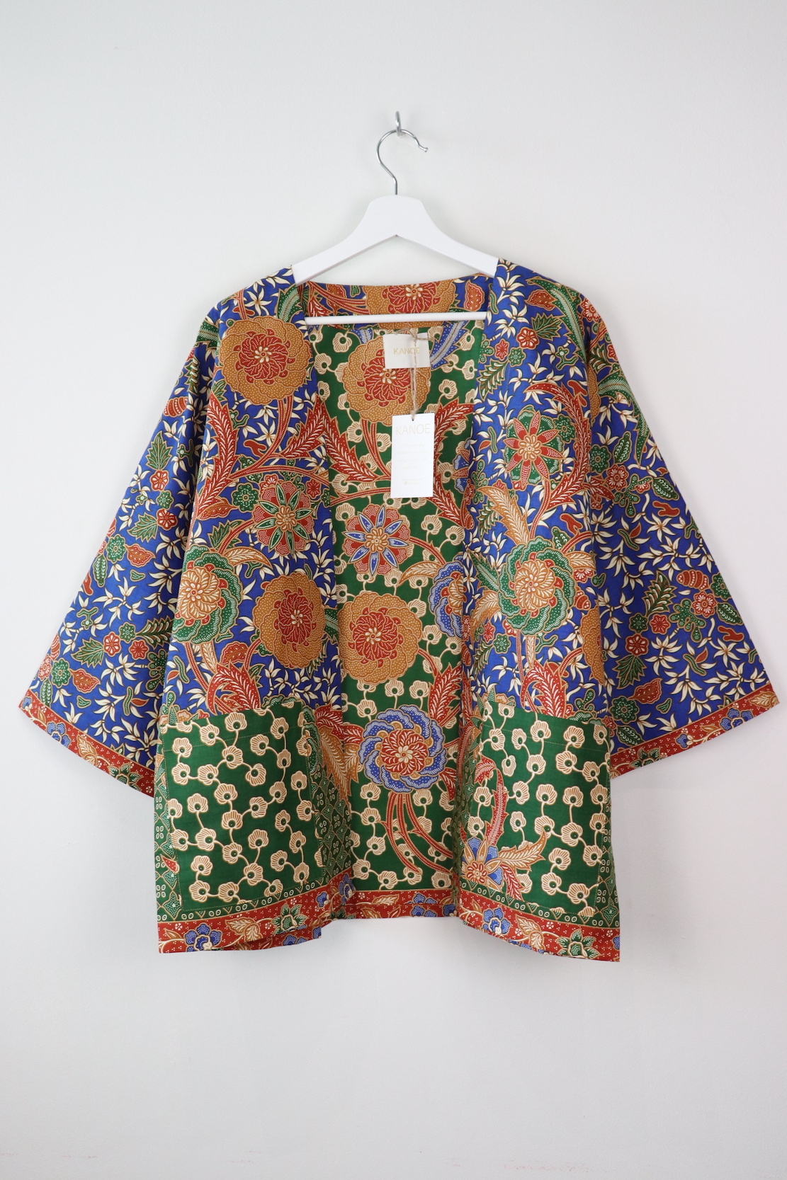 Batik Kimono Basic - Blue Pea
