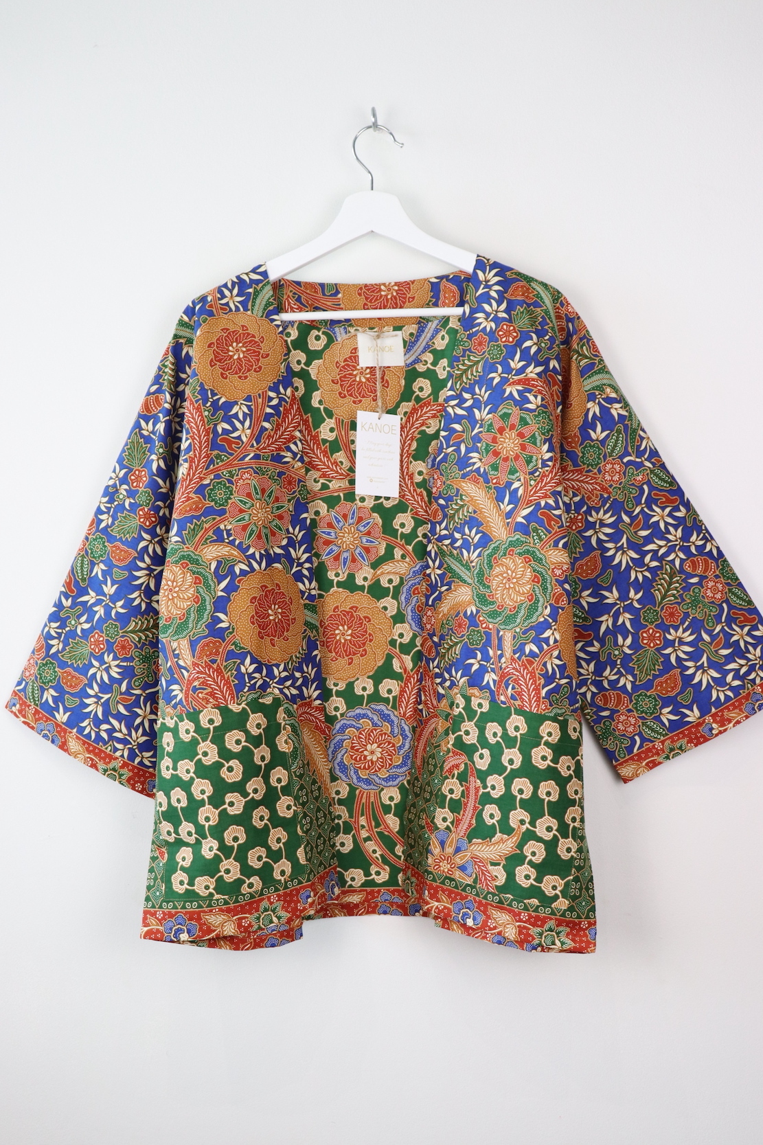 Batik Kimono Basic - Blue Pea