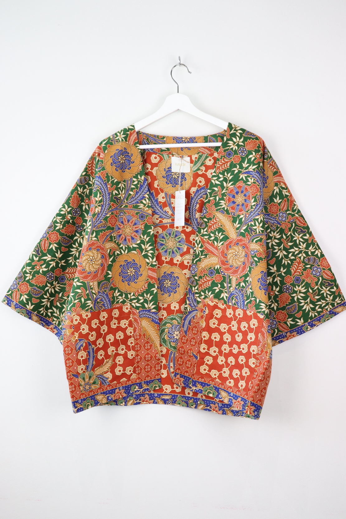 Batik Kimono Basic - Basil