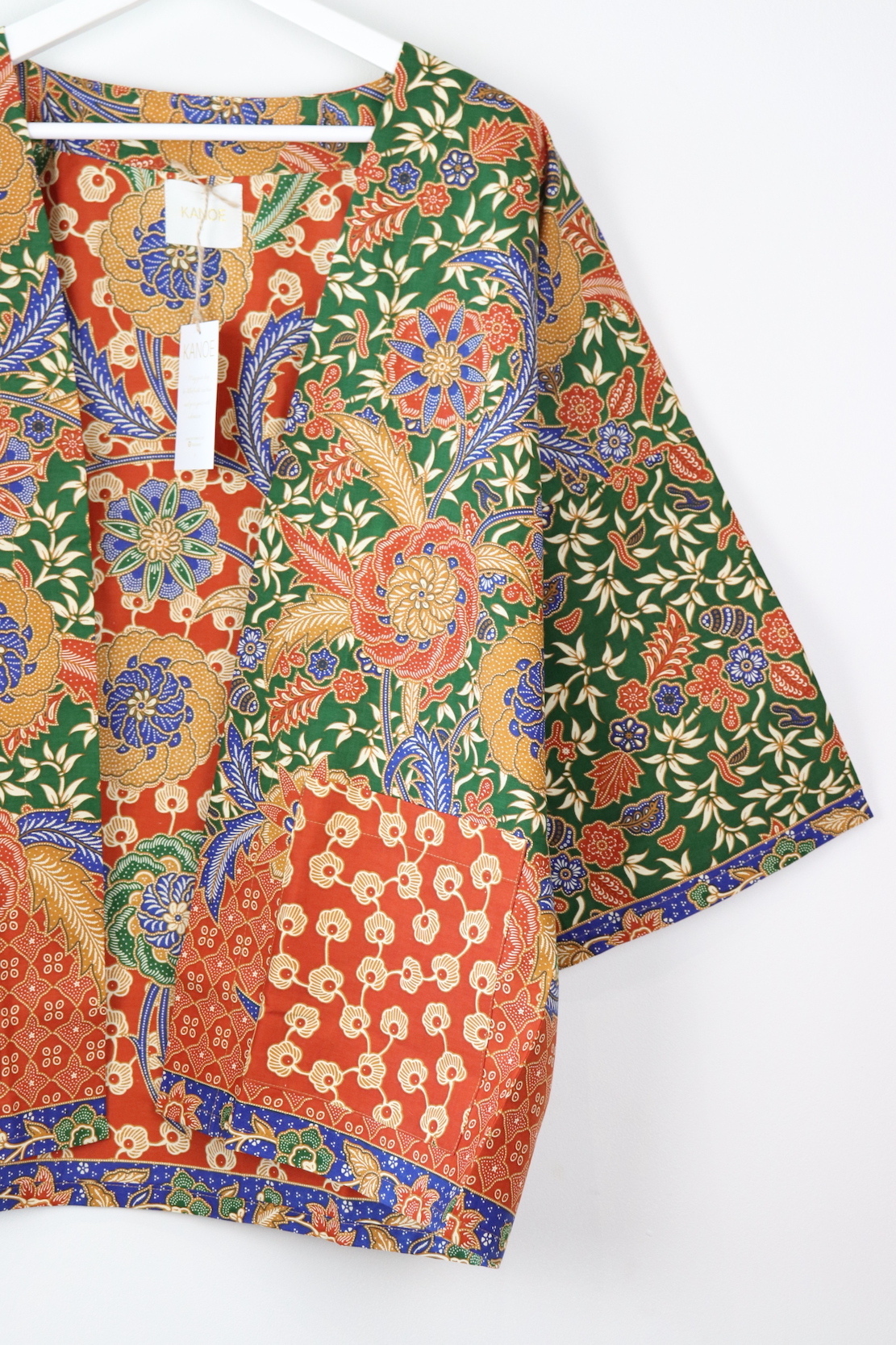 Batik Kimono Basic - Basil