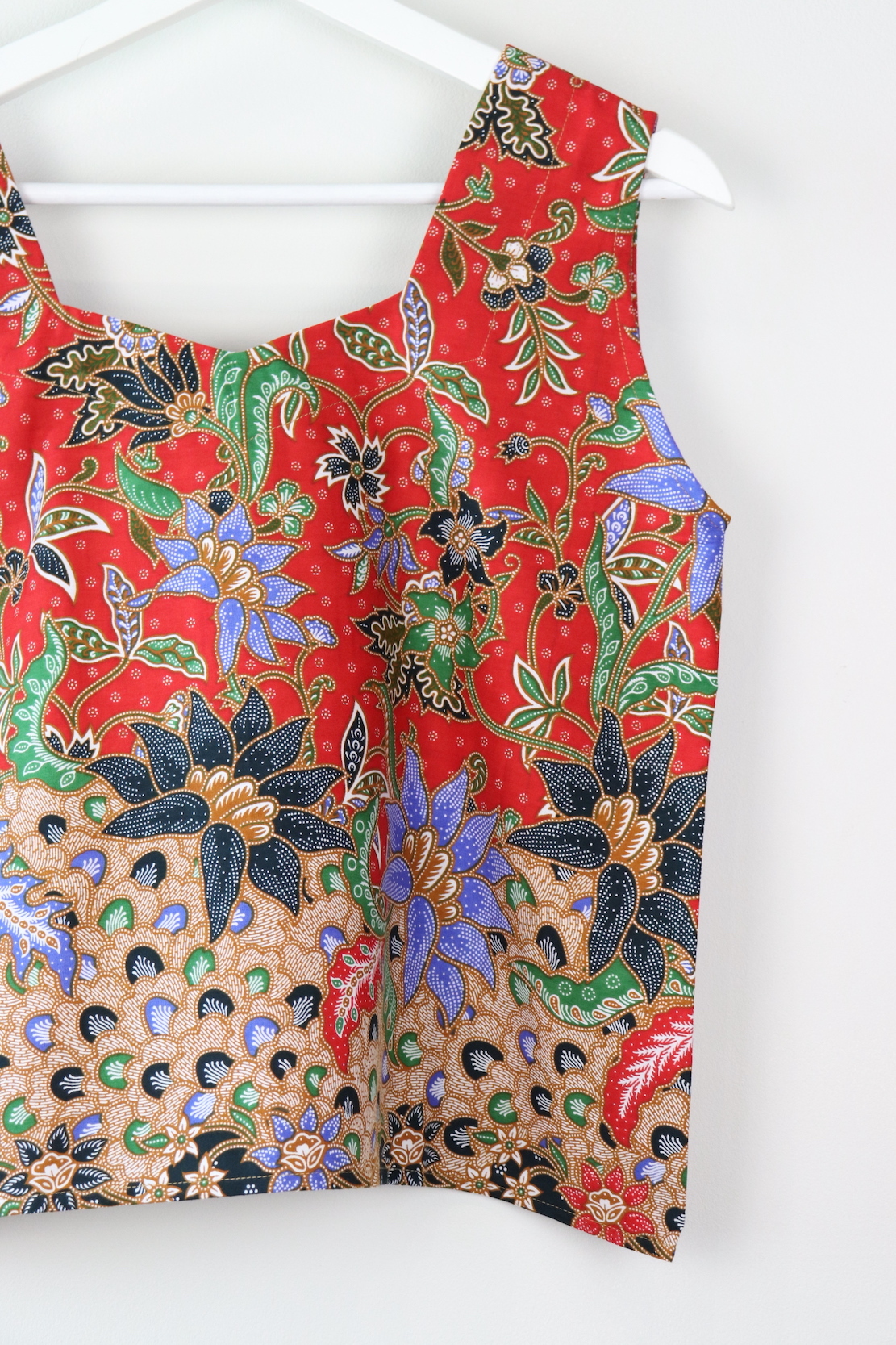 Sweetheart Batik Top - Love Flames (S-M)