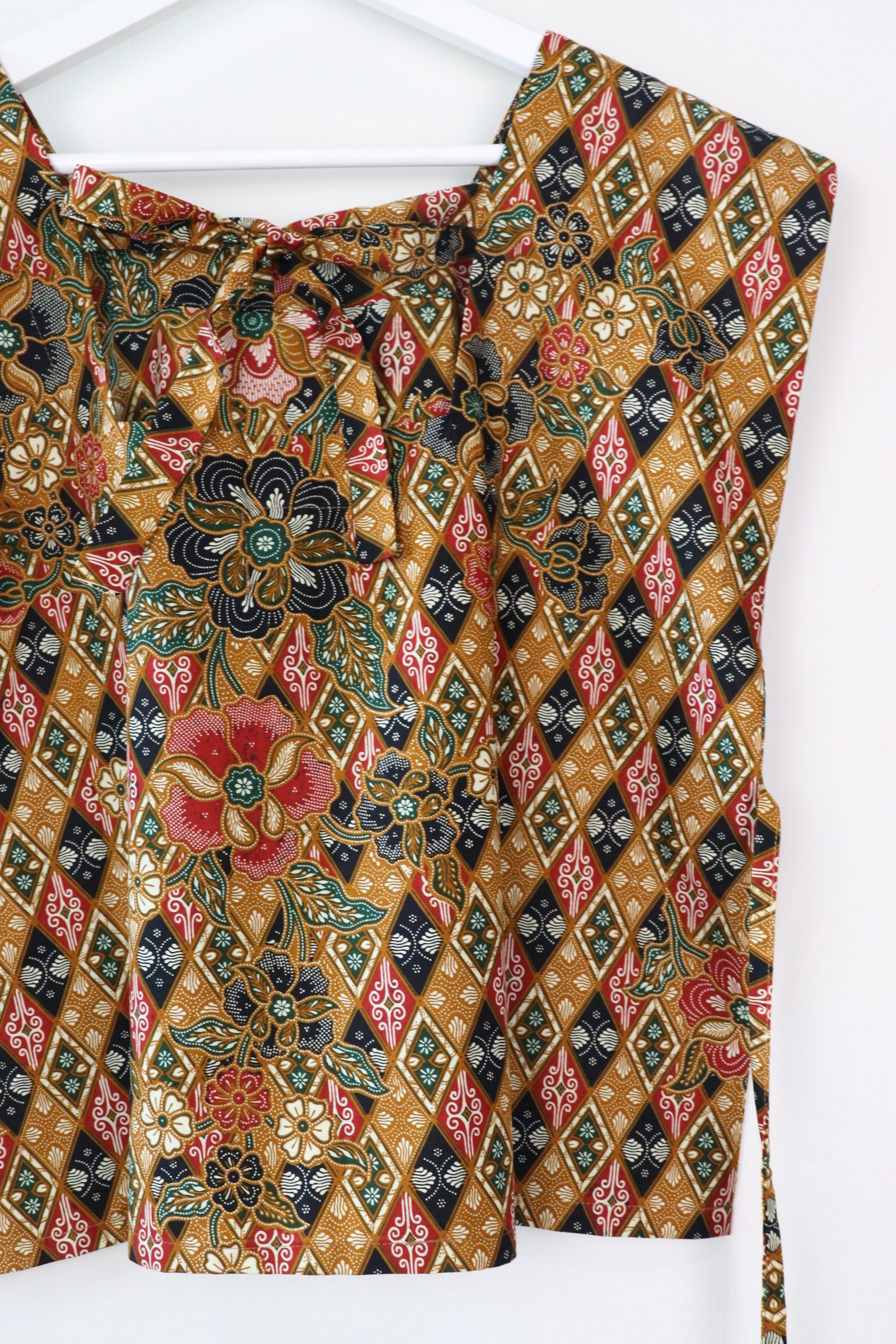 BrunchDate Boxy Batik Top - Nyonya Tiles (Black)