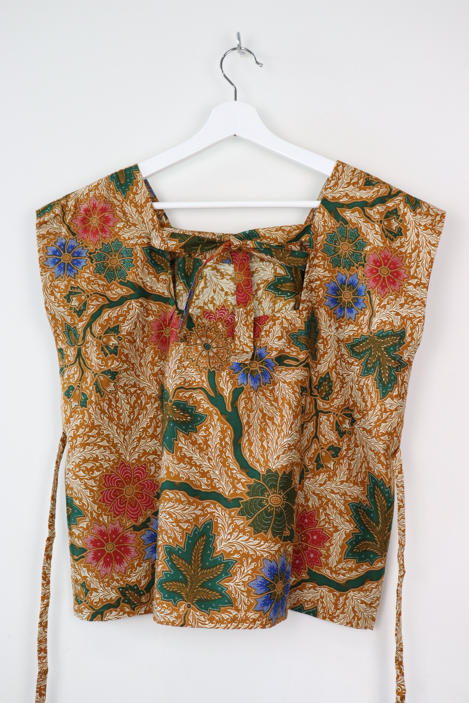 BrunchDate Boxy Batik Top - Autumn Leaves