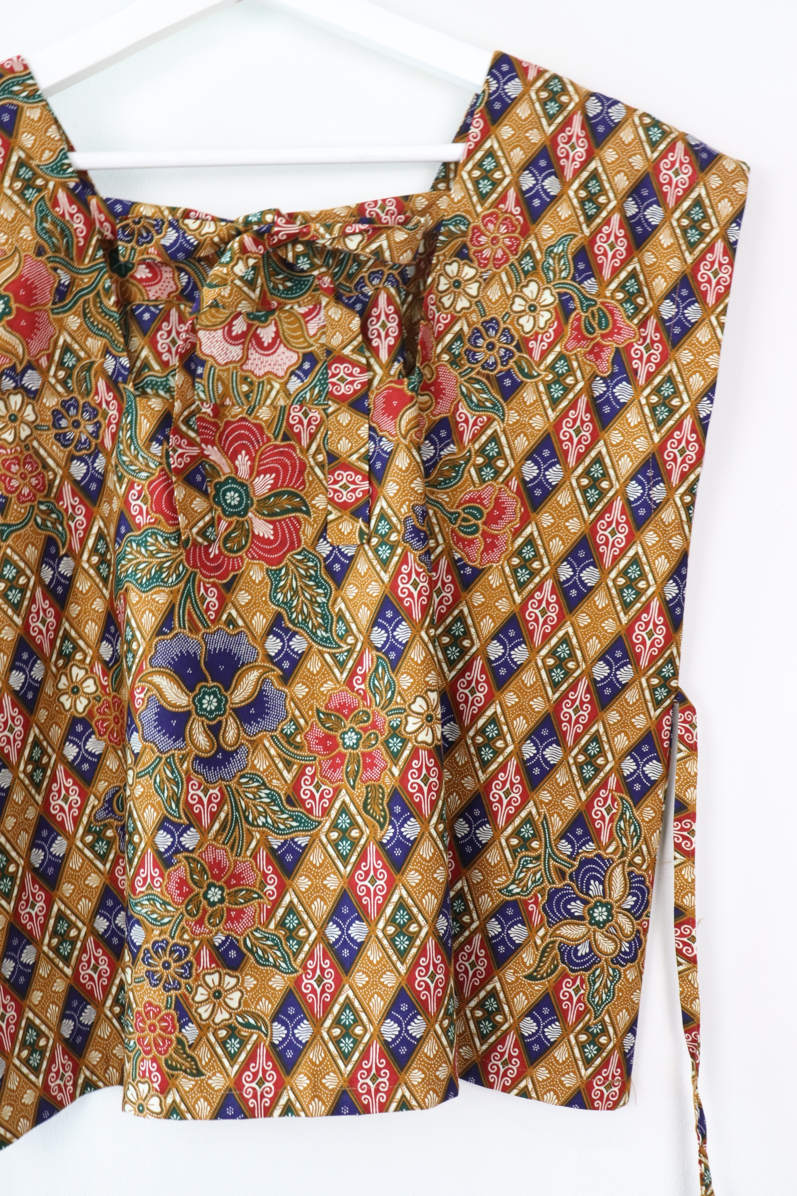 BrunchDate Boxy Batik Top -  Nyonya Tiles (Blue)