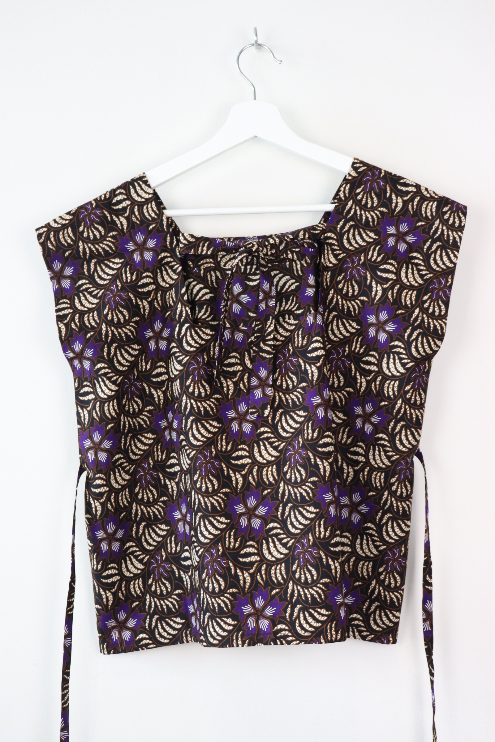 BrunchDate Boxy Batik Top - Morning Glory (Purple)