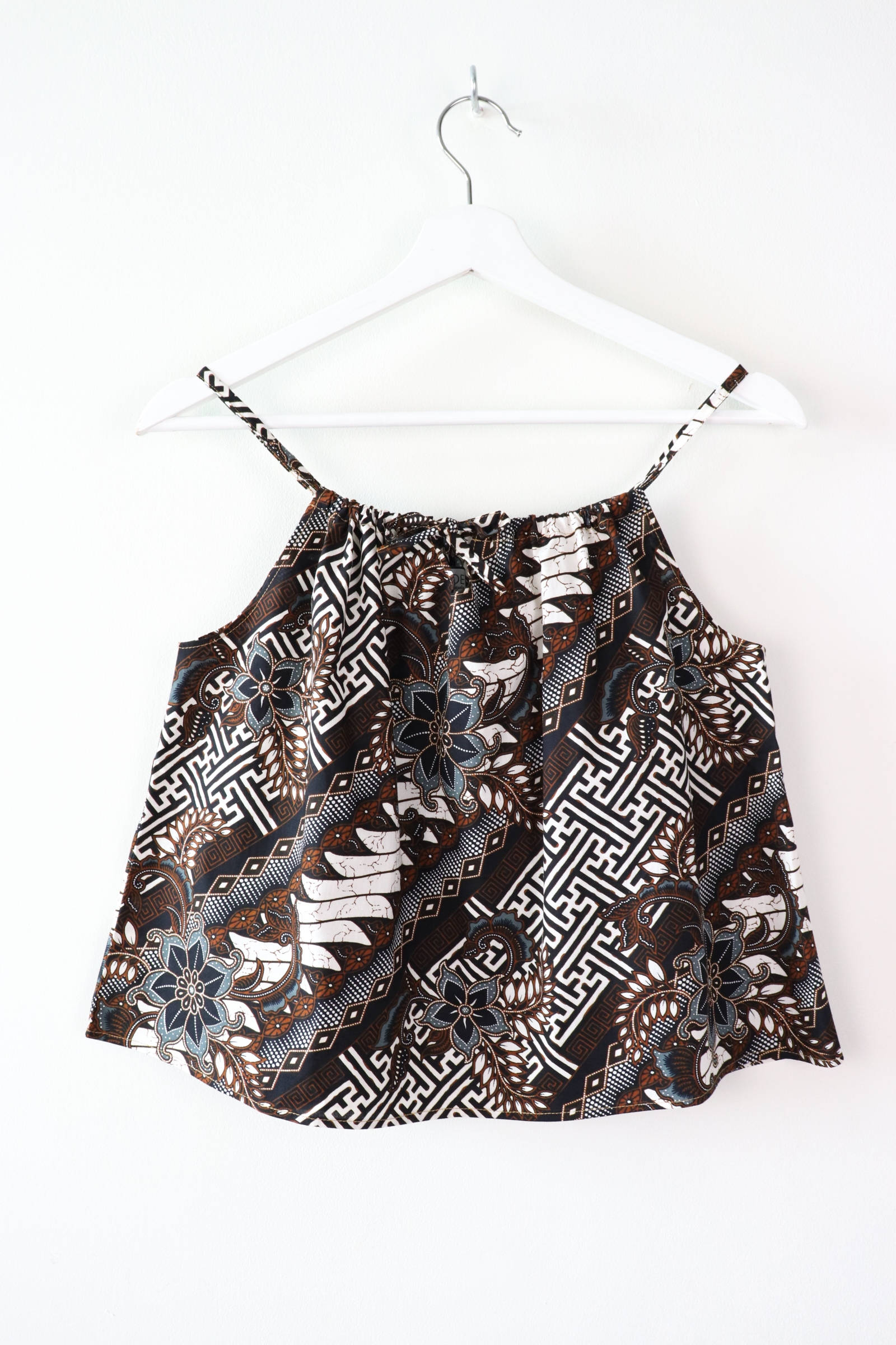 Getaway Batik Top - Penang ( Black & White )