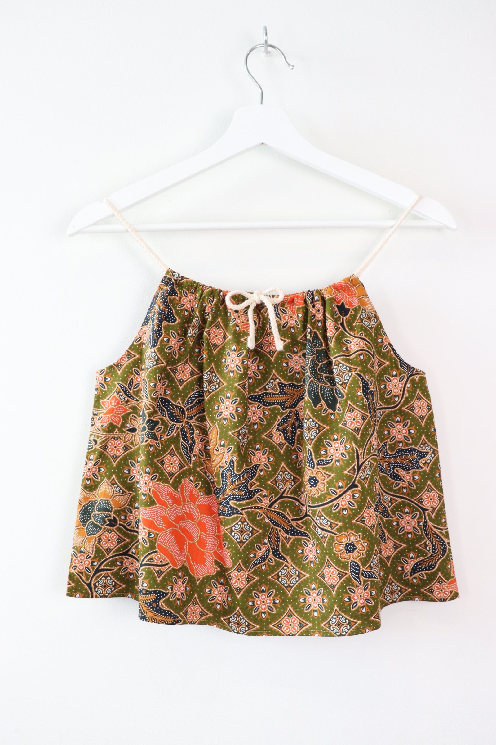 Getaway Batik Top - Sri Lanka (Olive Green)