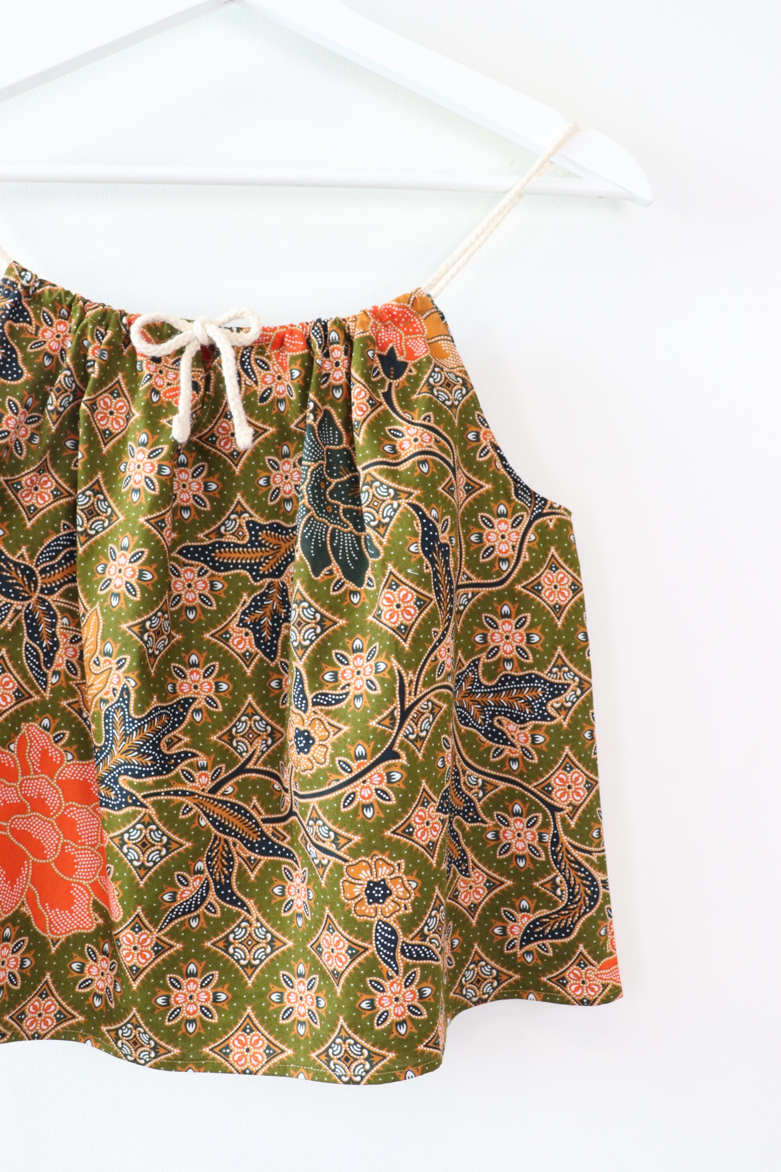 Getaway Batik Top - Sri Lanka (Olive Green)