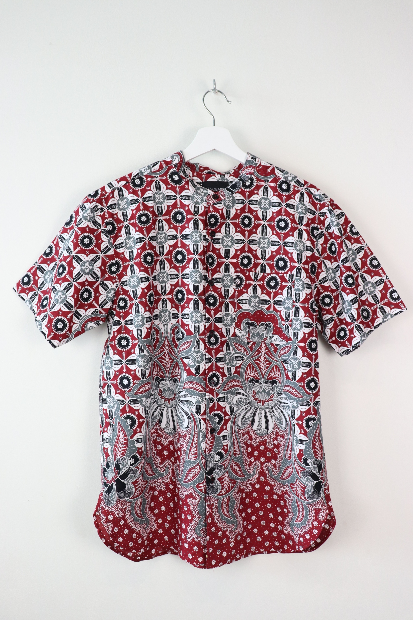 KANOEMEN Stand Collar Batik Shirt - Penfolds (L)