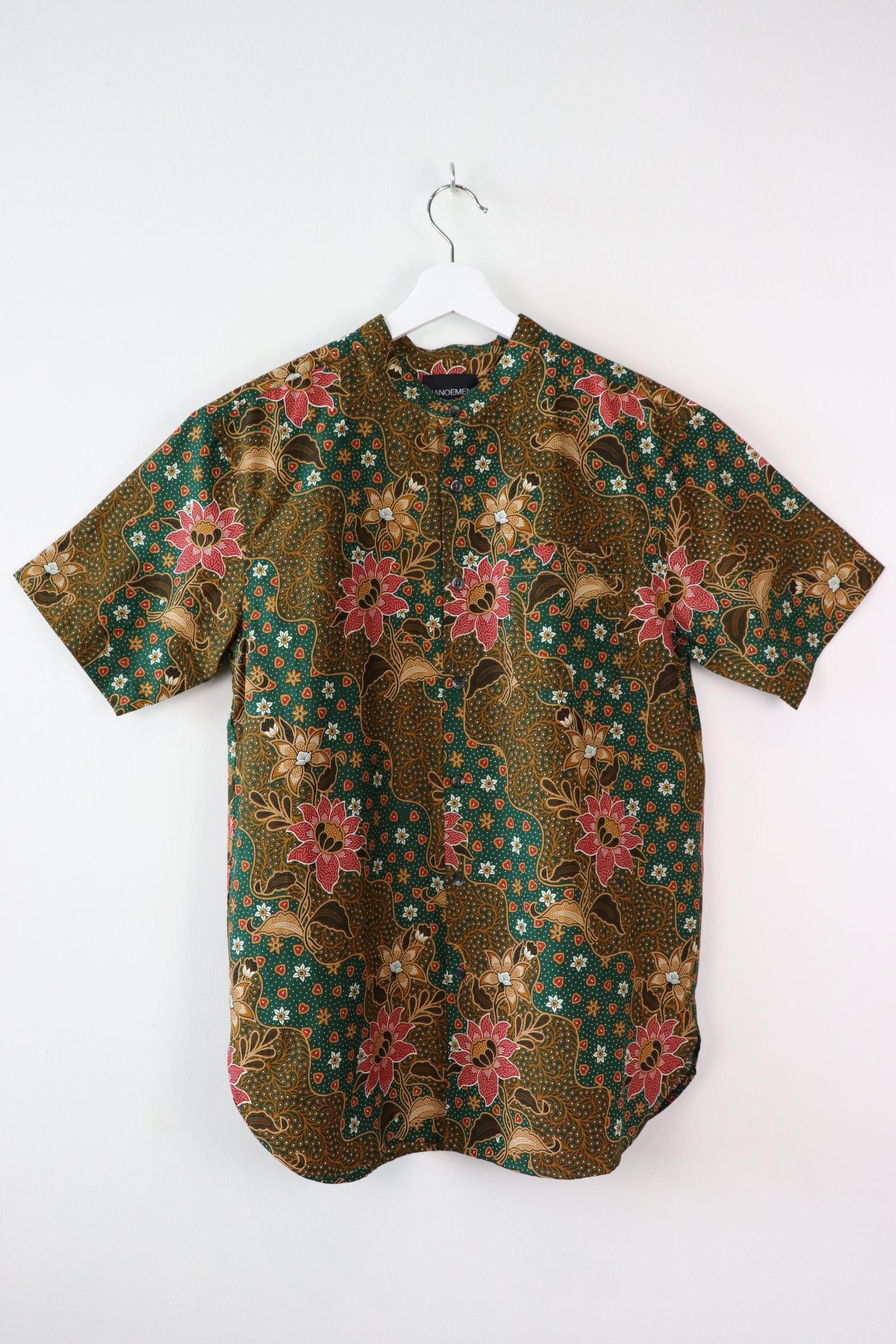 KANOEMEN Stand Collar Batik Shirt - Ciroc (M)