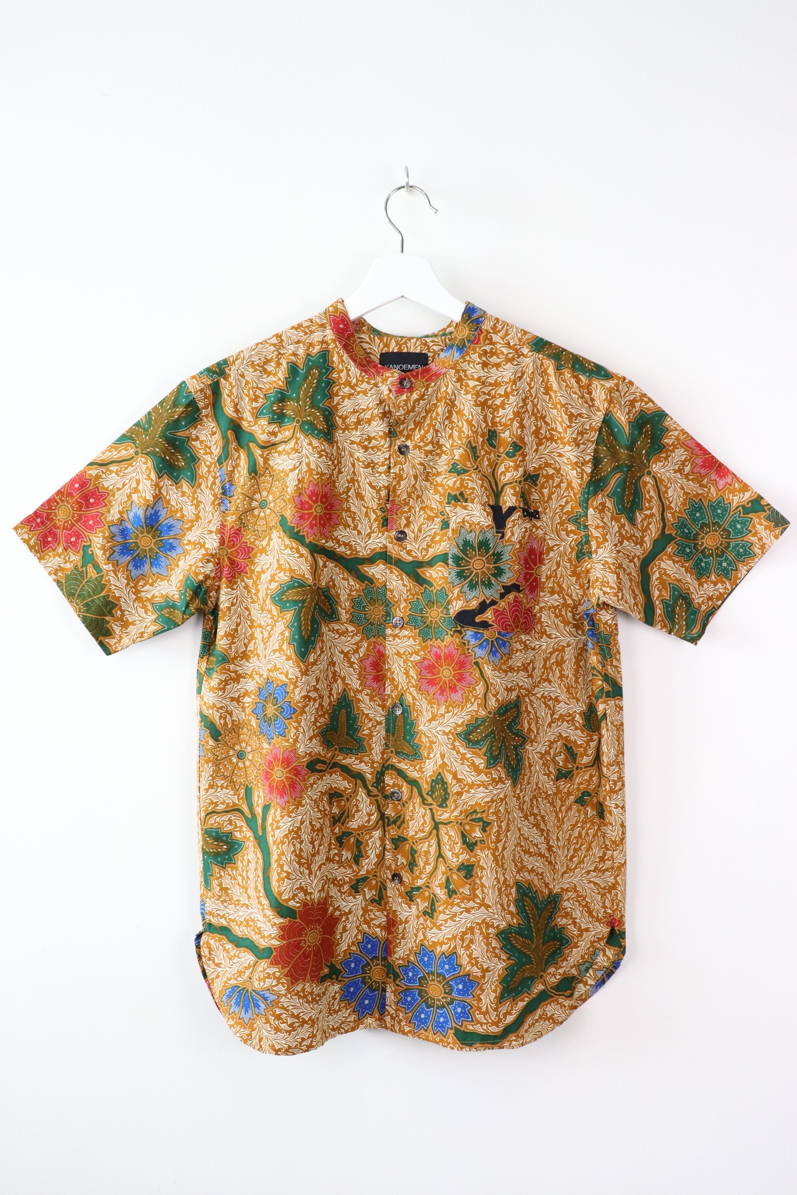 KANOEMEN Stand Collar Batik Shirt - Remy (M)