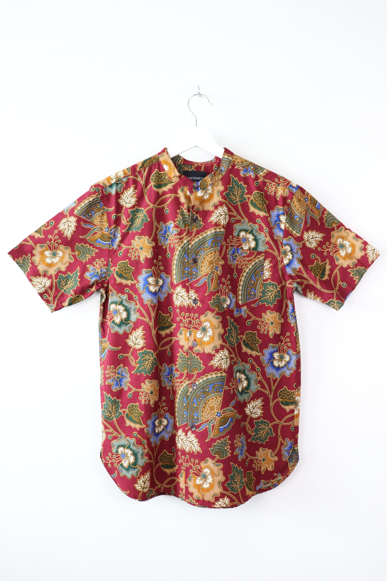 KANOEMEN Stand Collar Batik Shirt - Absolut (M)