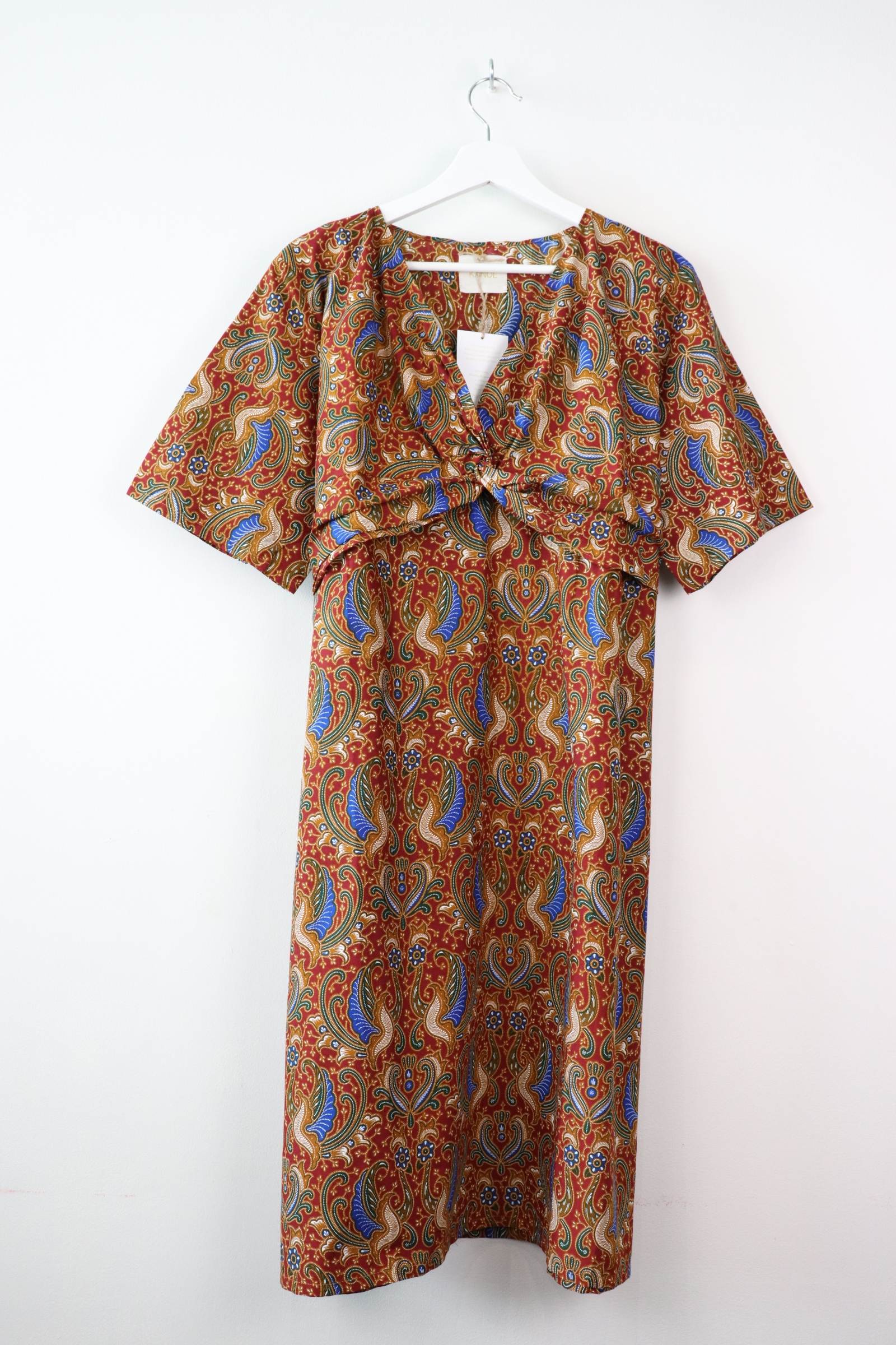 Twisted Front Dress - Aini (Maroon)