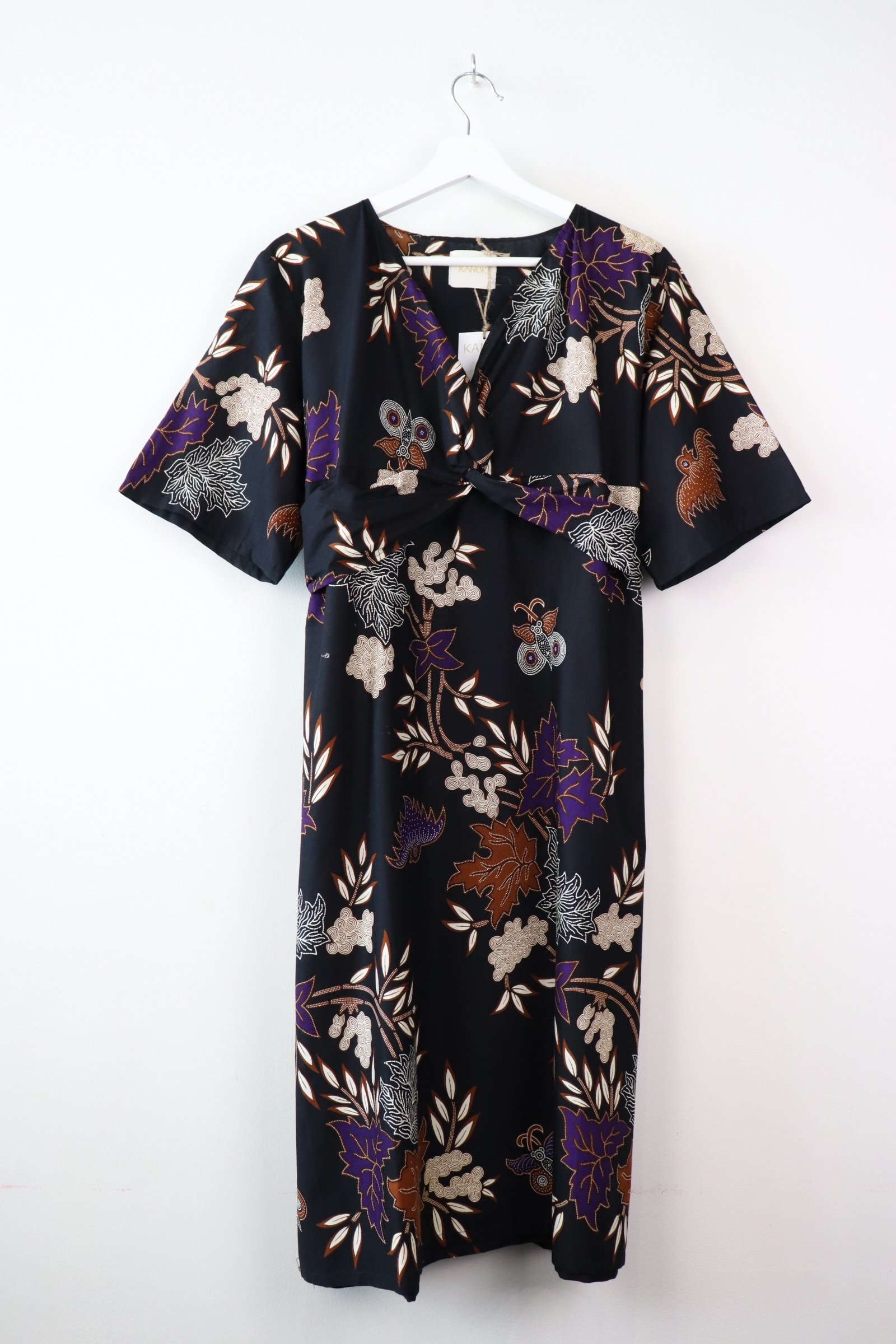 Twisted Front Dress - Rachox (Purple)
