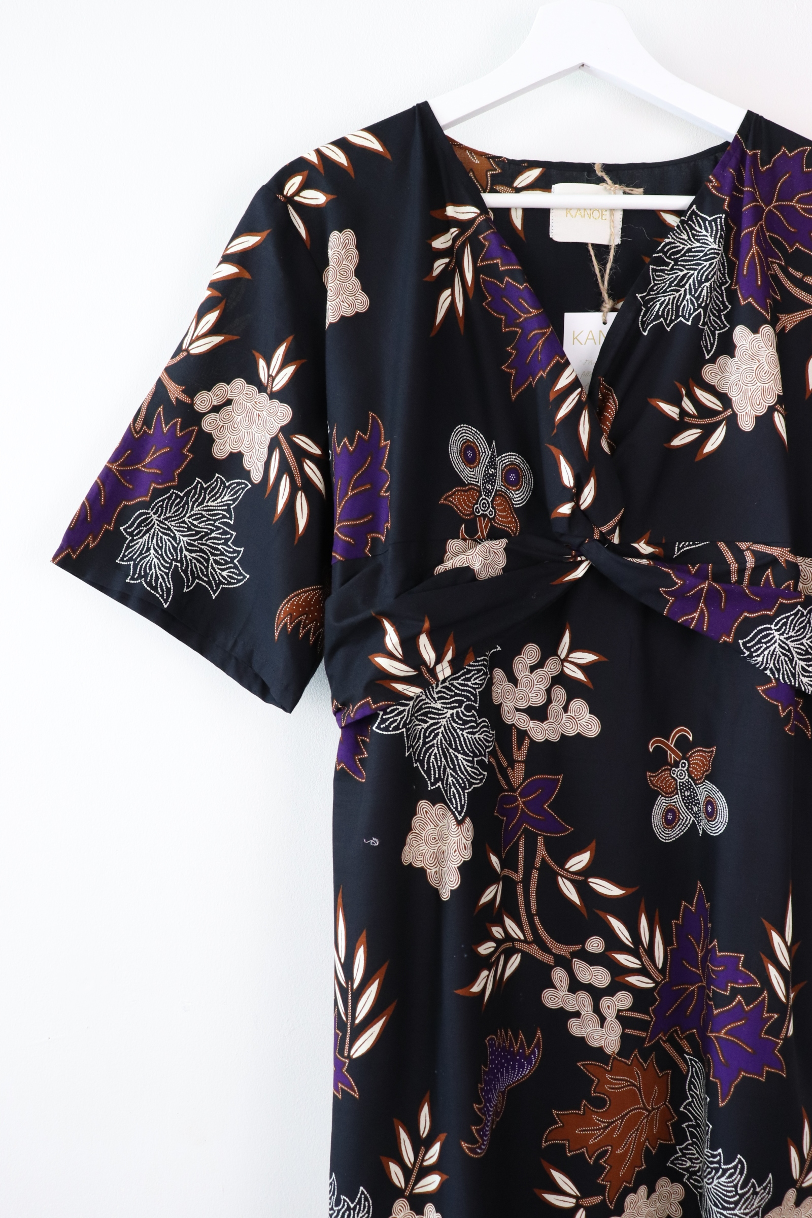 Twisted Front Dress - Rachox (Purple)
